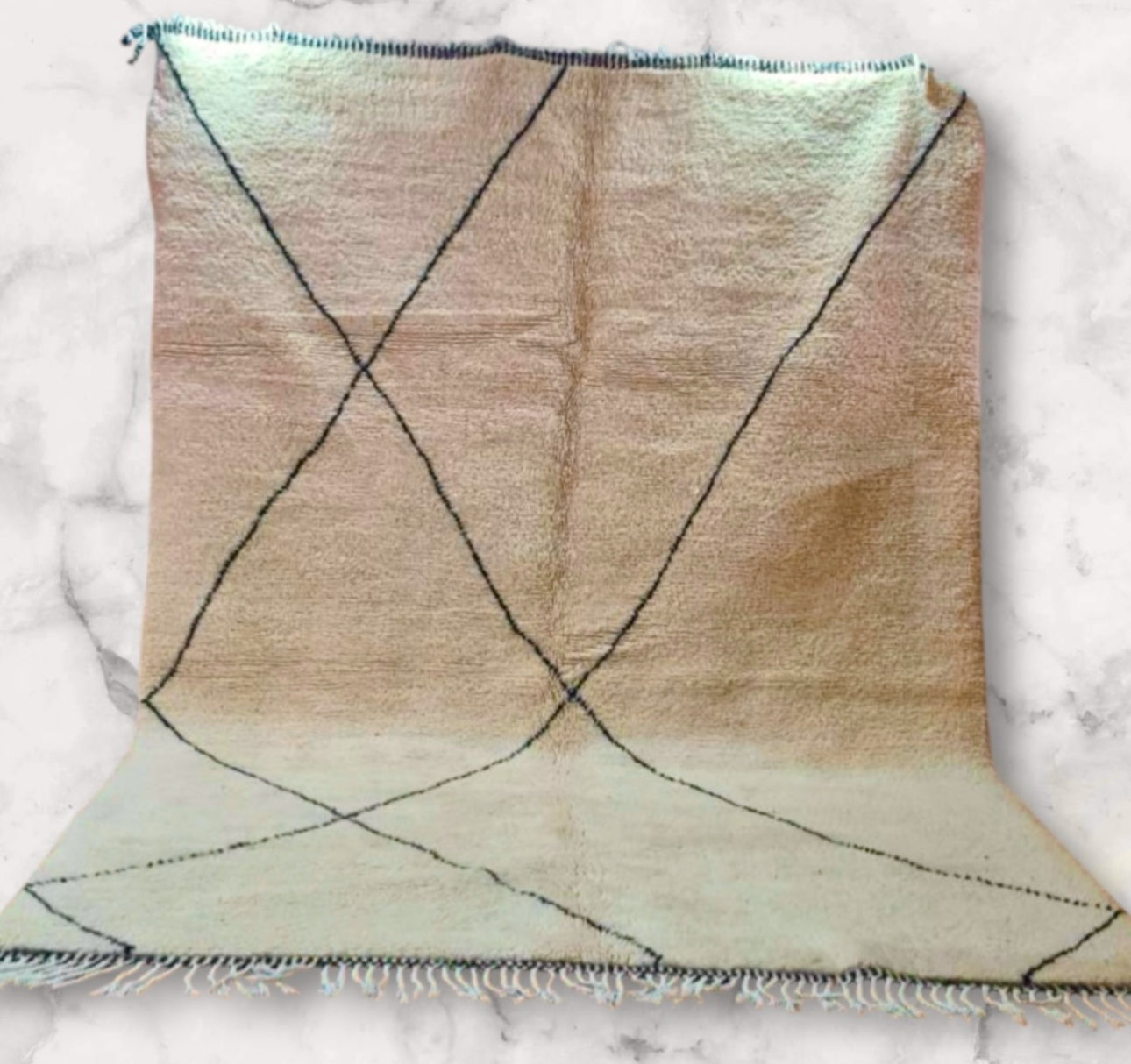 Carpet Beni Ouarain Rug LARGE size 300 x 200 cm || 9.84 x 6.56 ft
