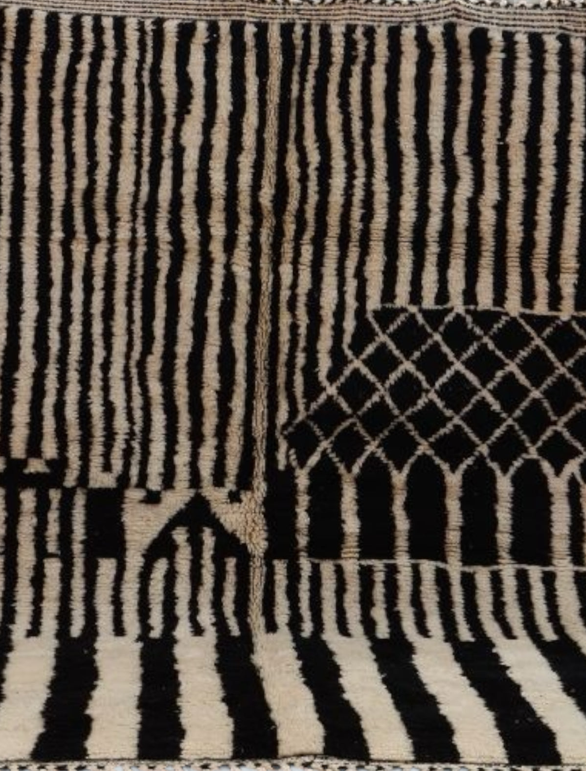 Carpet Beni Ouarain Rug LARGE size 300 x 200 cm || 9.84 x 6.56 ft