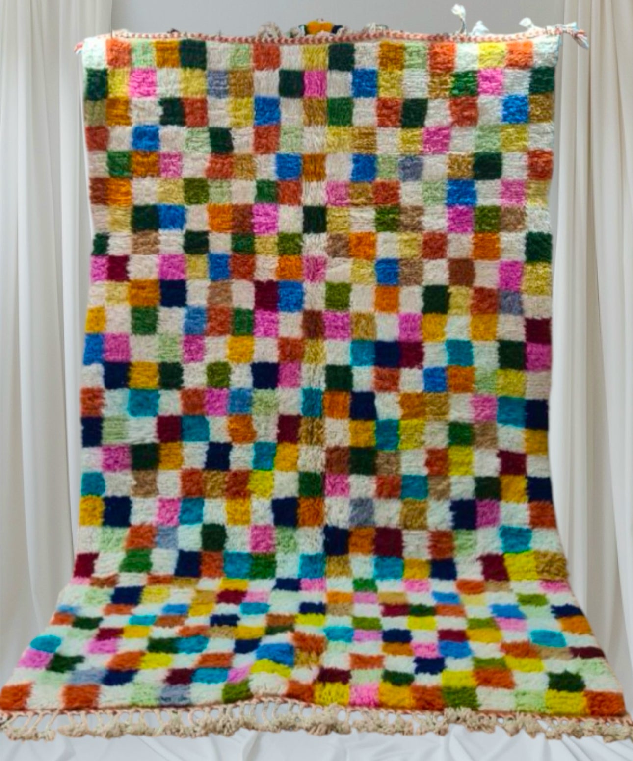Beni Ouarain Rug size 250 x 150 cm || 8.2 x 4.92 ft