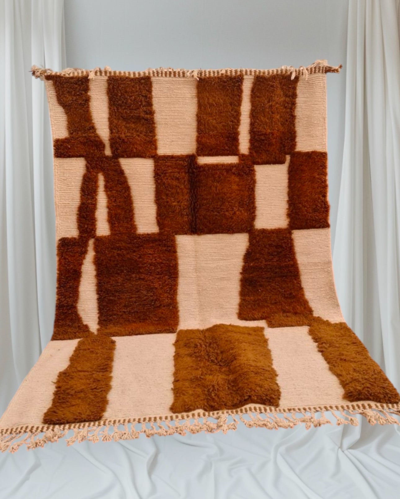 Beni Ouarain Rug size 250 x 150 cm || 8.2 x 4.92 ft
