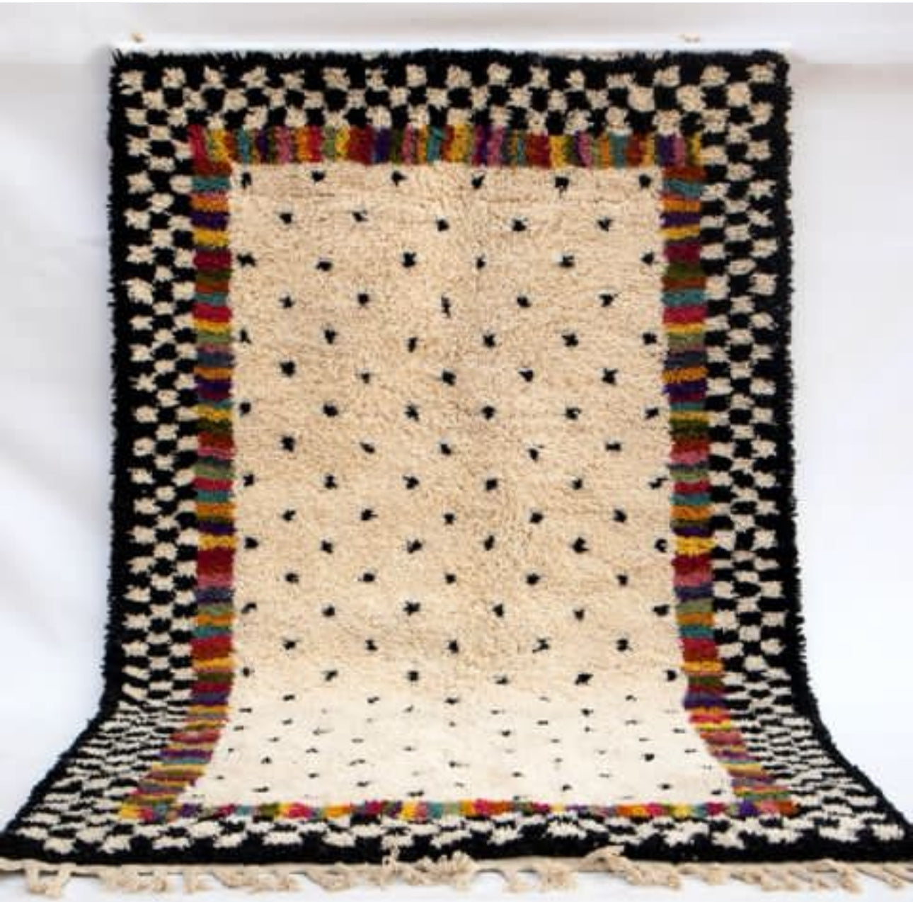 Beni Ouarain Rug size 250 x 150 cm || 8.2 x 4.92 ft