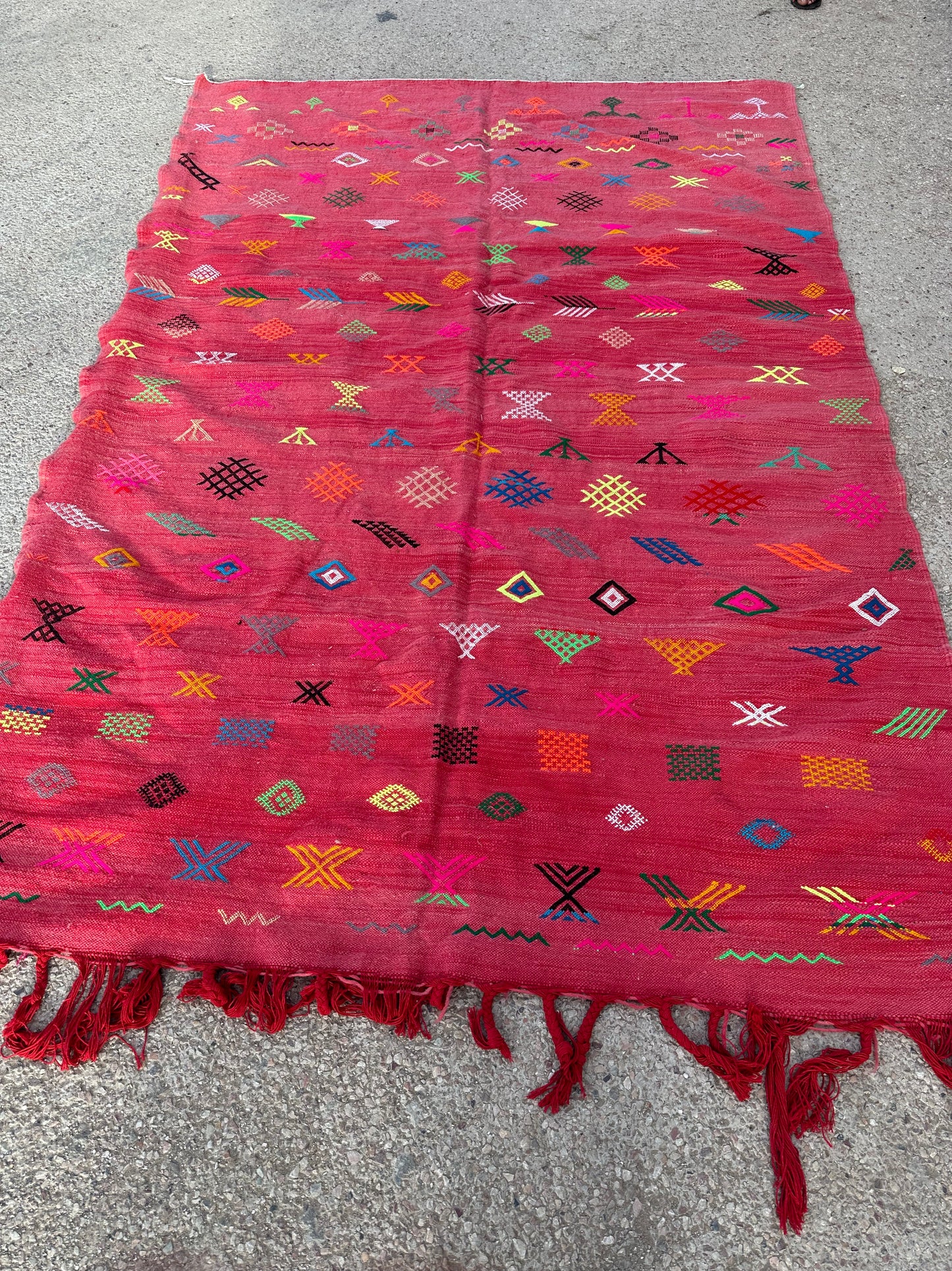 Carpet kelim size size 300 x 200 cm || 9.84 x 6.56 ft