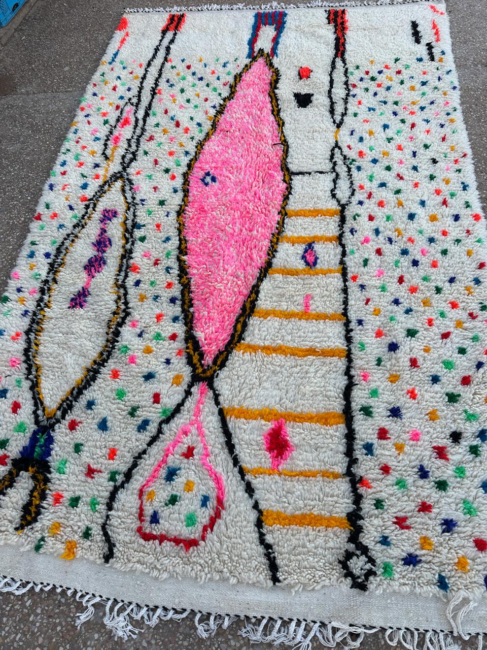 Handmade Azilal Rug, size 300 x 200 cm || 9.84 x 6.56 ft