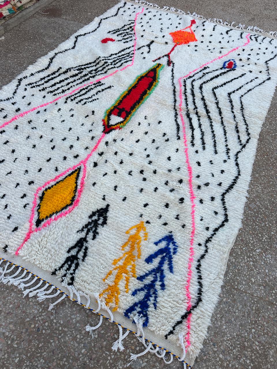 Handmade Azilal Rug, size 300 x 200 cm || 9.84 x 6.56 ft