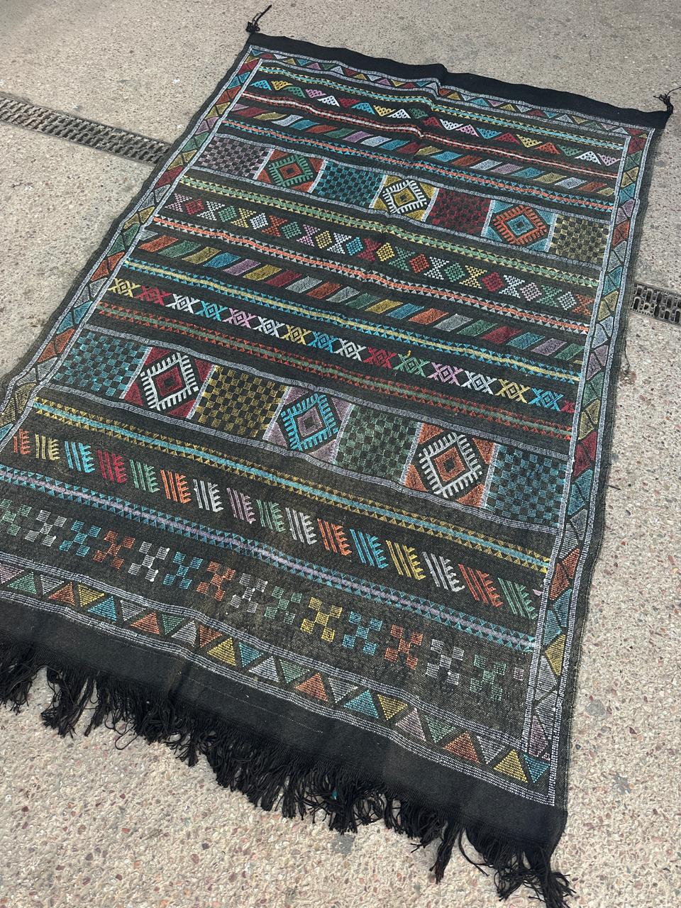 Handmade cactus Rug, size 250 x 150 cm || 8.2 x 4.92 ft