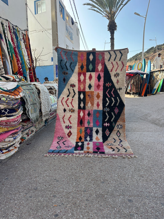 Handmade baajad Rug, size 250 x 150 cm || 8.2 x 4.92 ft