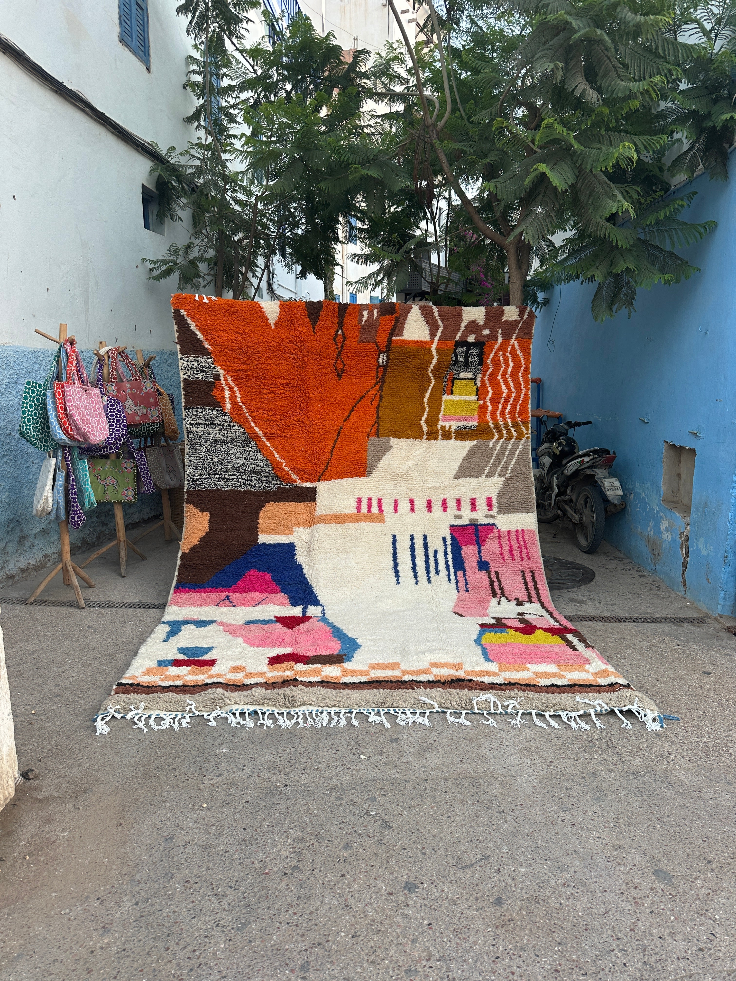 Handmade Beni Ouarain, size 350 x 250 cm || – carpetparadis.store