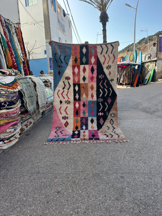 Handmade baajad Rug, size 250 x 150 cm || 8.2 x 4.92 ft