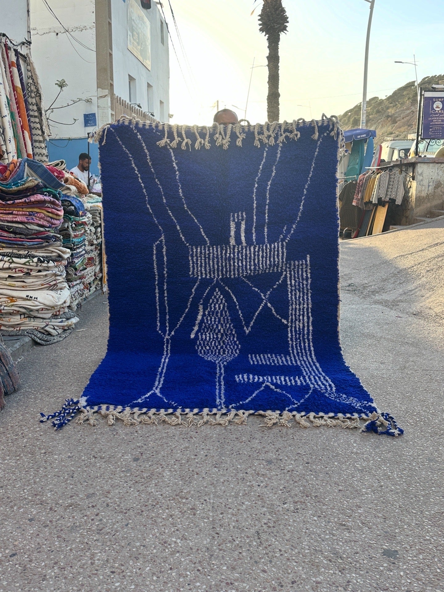 Beni Ouarain Rug size 250 x 150 cm || 8.2 x 4.92 ft