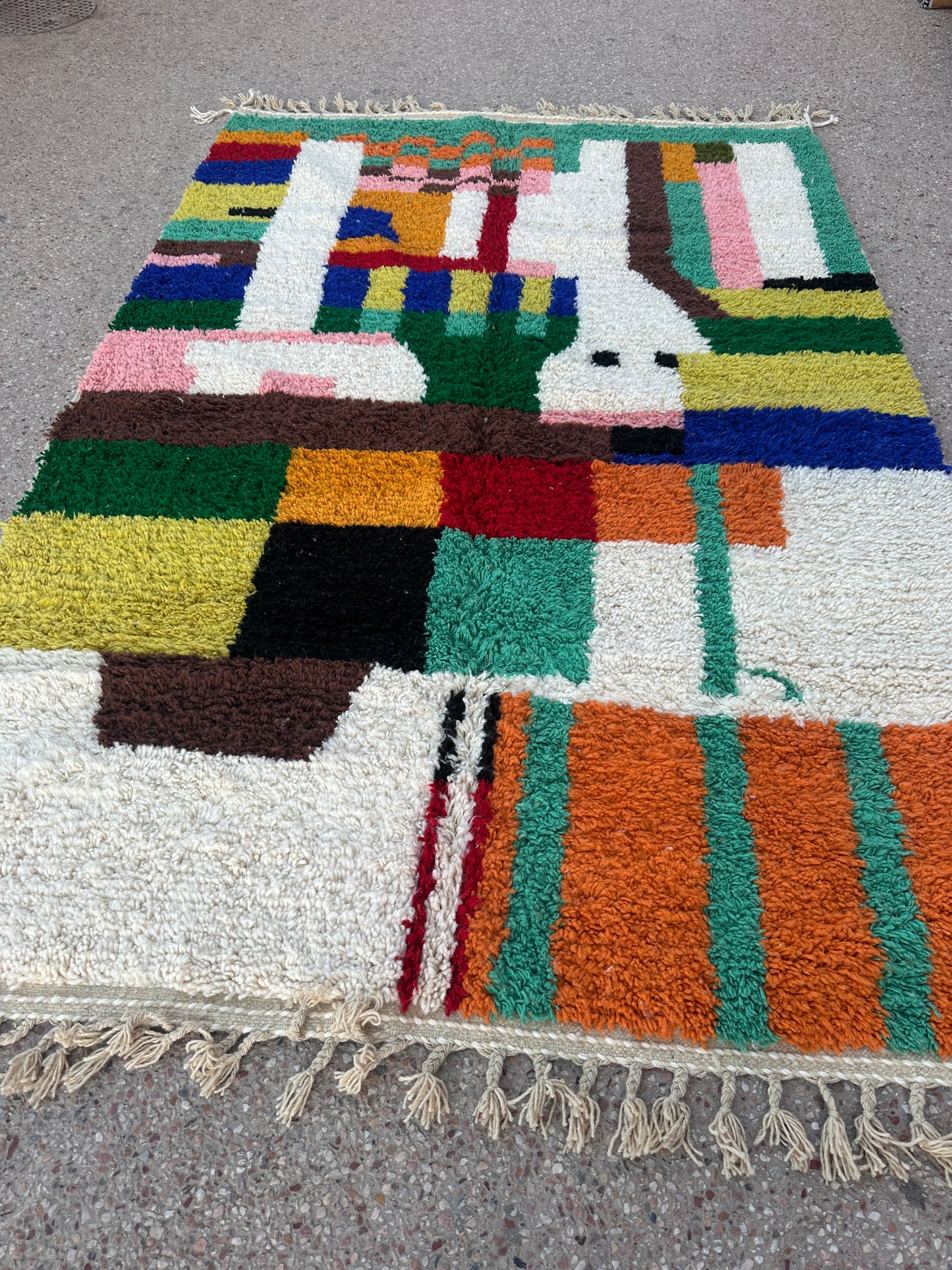 Handmade Beni Ouarain, size 300 x 200 cm || 9.84 x 6.56 ft