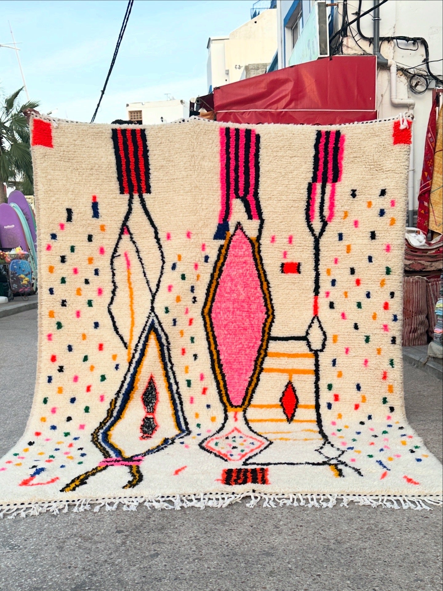 Handmade Azilal Rug, size 300 x 200 cm || 9.84 x 6.56 ft