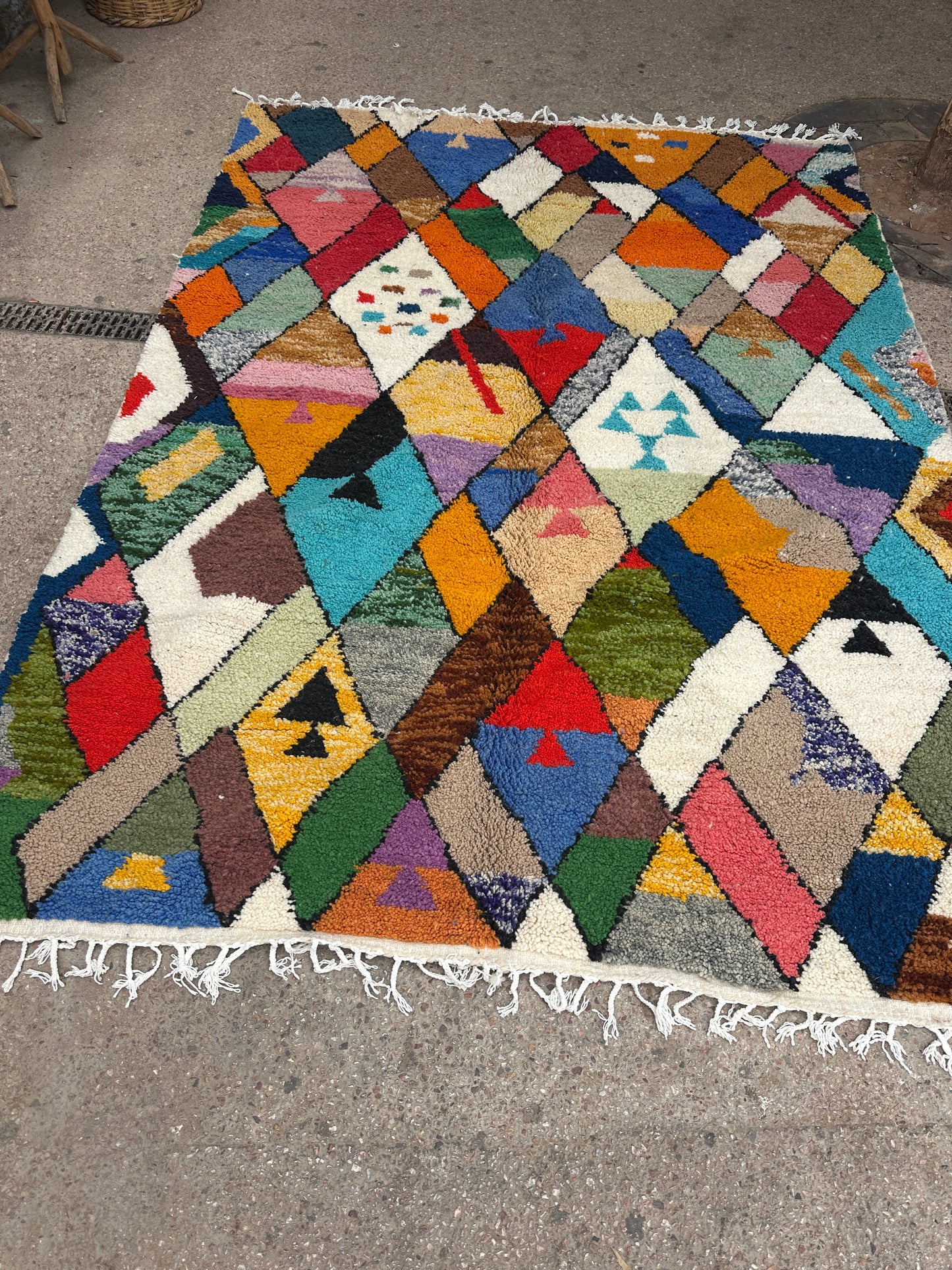 Carpet  Beni Ouarain Rug LARGE size 300 x 200 cm || 9.84 x 6.56 ft