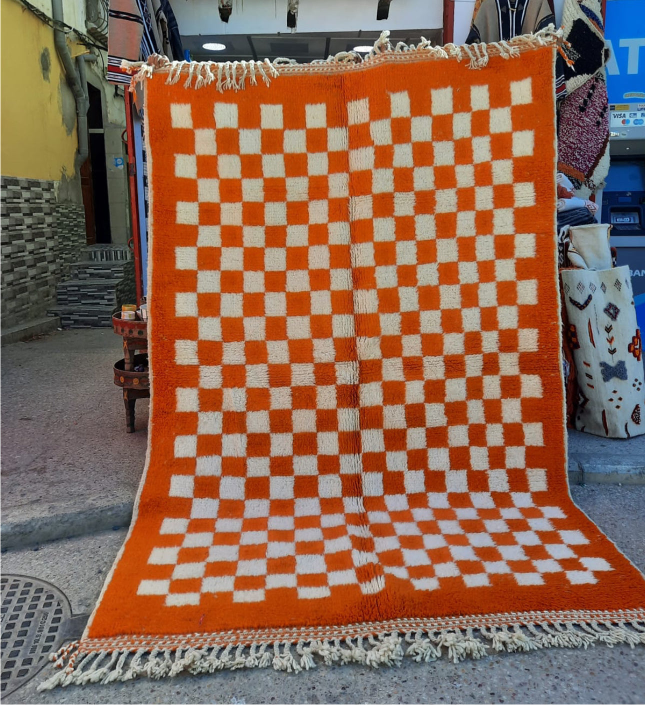 Handmade Azilal Rug, size 250 x 150 cm || 8.2 x 4.92 ft