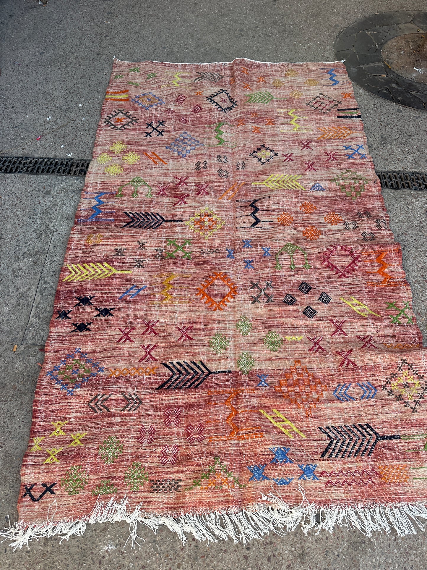 Handmade Kelim Rug, size 250 x 150 cm || 8.2 x 4.92 ft