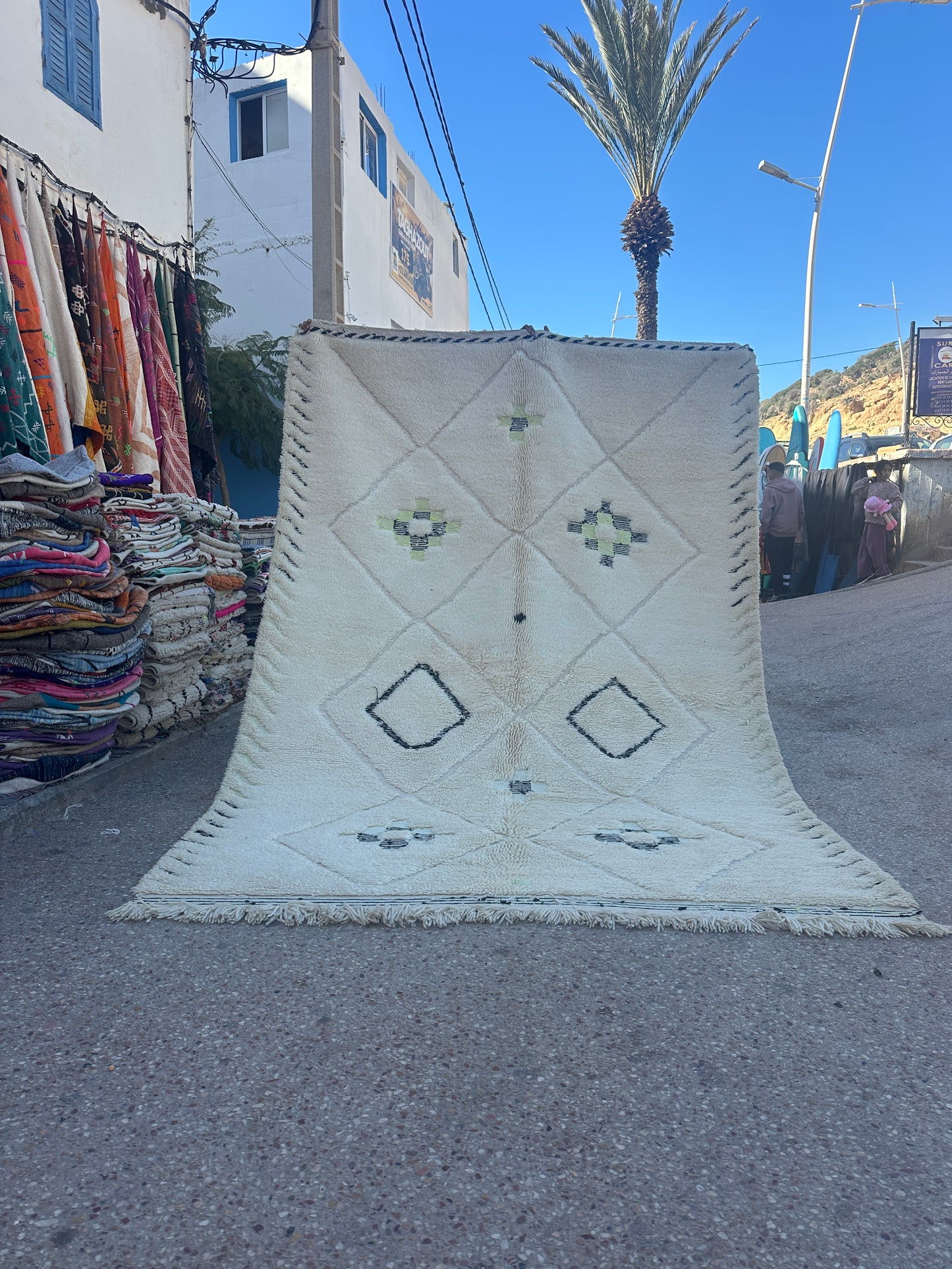 Carpet  Beni Ouarain Rug LARGE size 300 x 200 cm || 9.84 x 6.56 ft