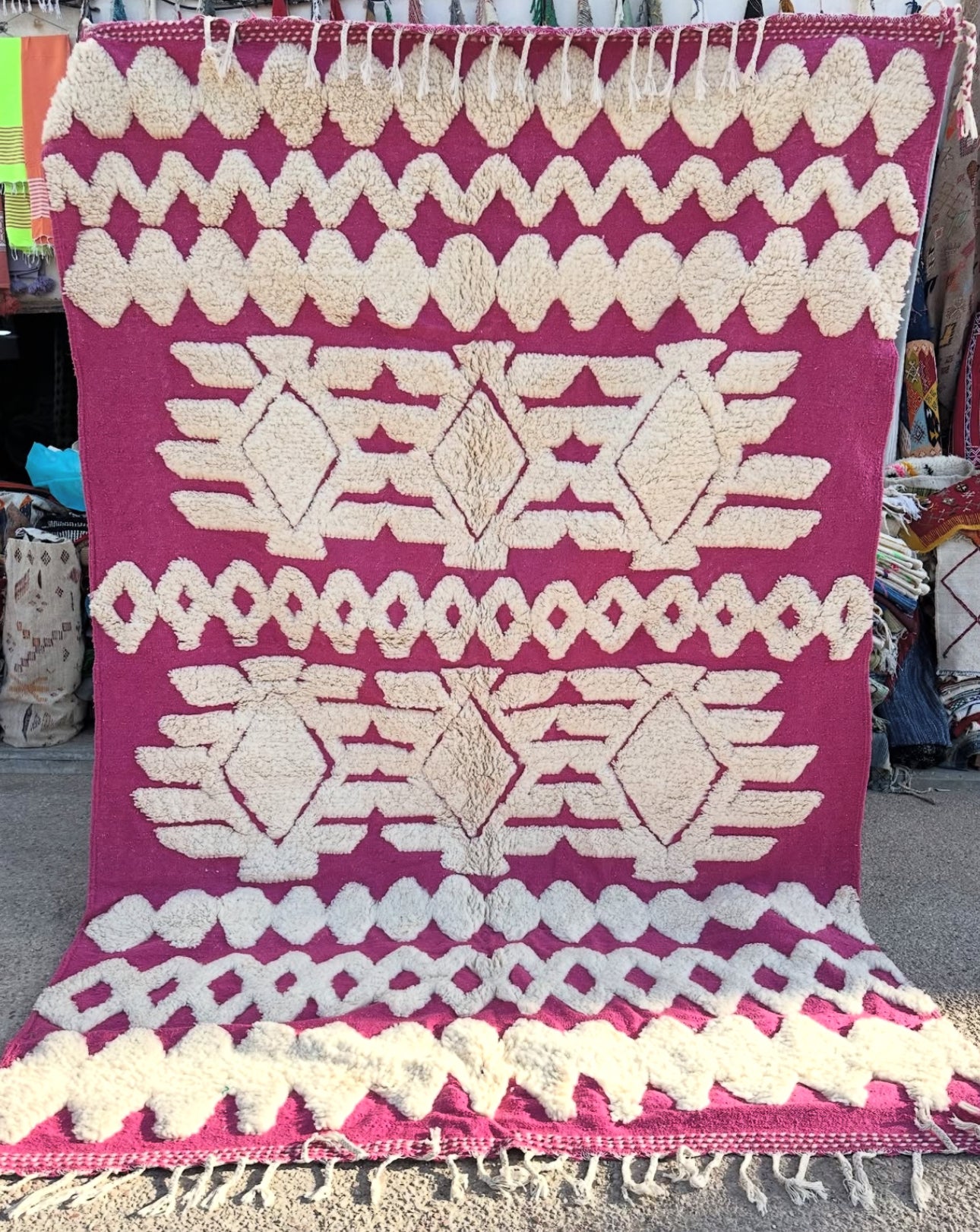 Beni Ouarain Rug size 300 x 200 cm || 9.84 x 6.56 ft