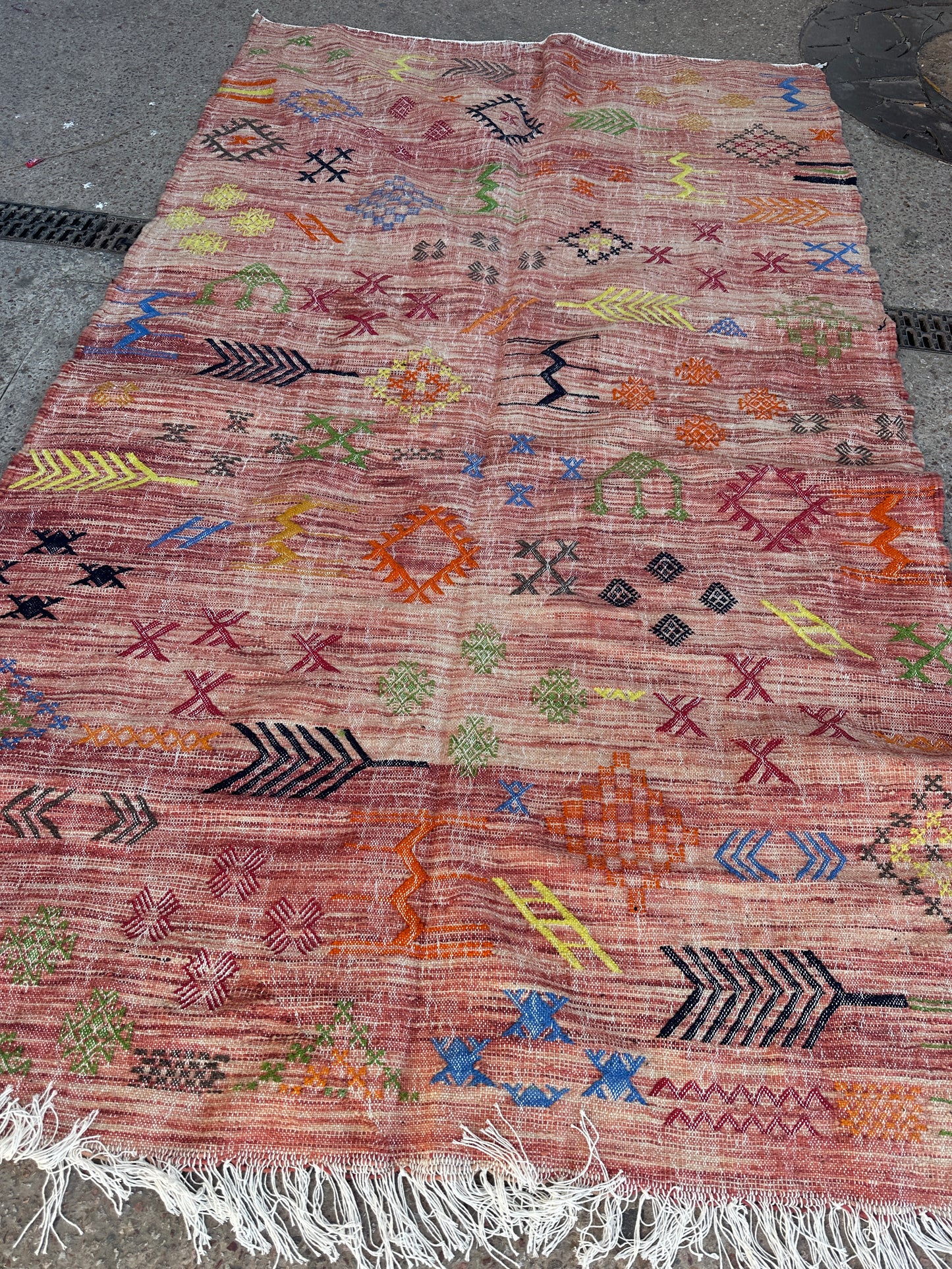 Handmade Kelim Rug, size 250 x 150 cm || 8.2 x 4.92 ft