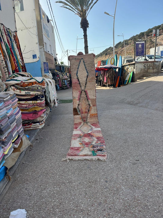 Handmade Azilal Rug, size 300 x 60 cm ||