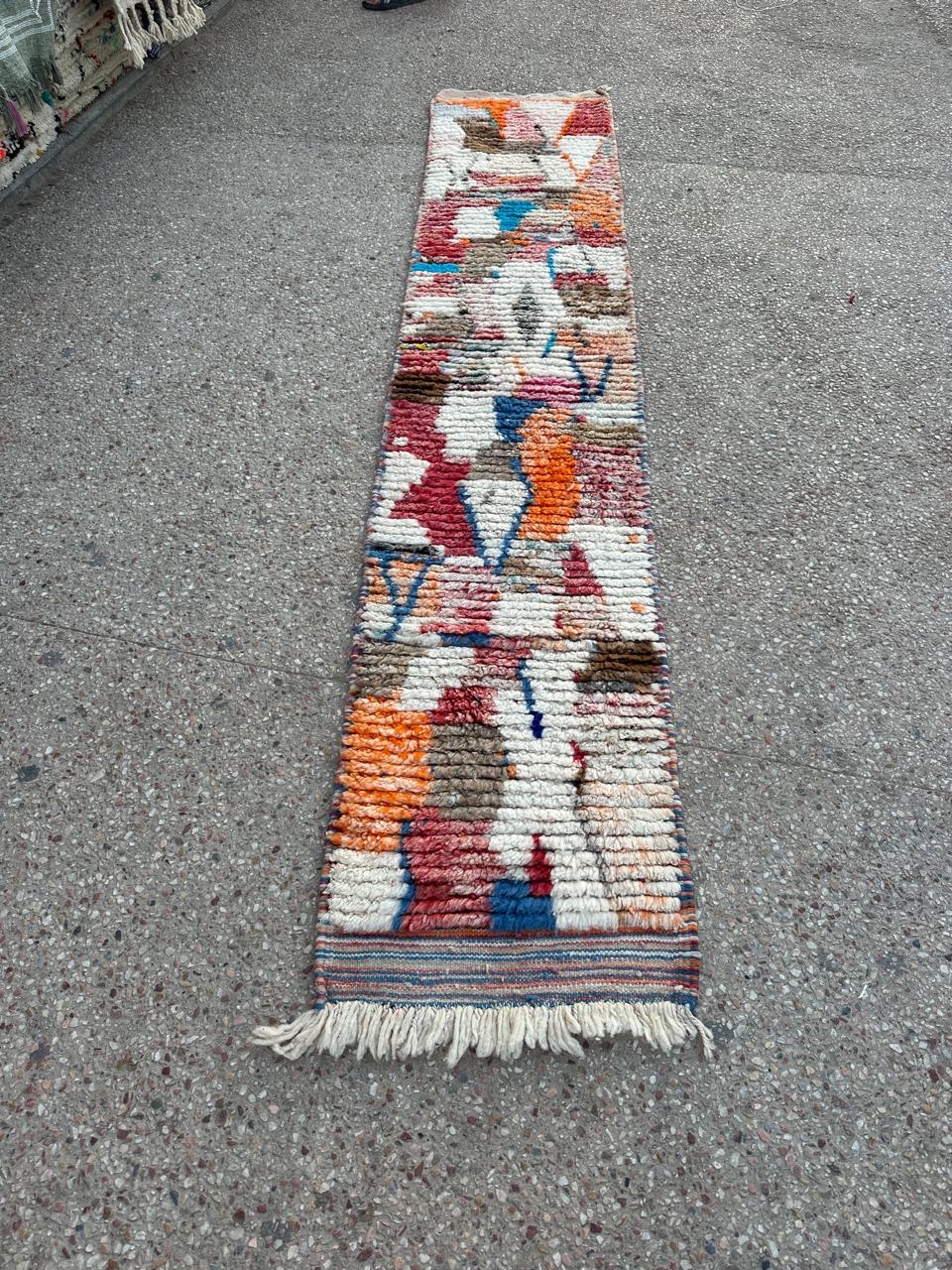 Handmade Azilal Rug, size 300 x 60 cm