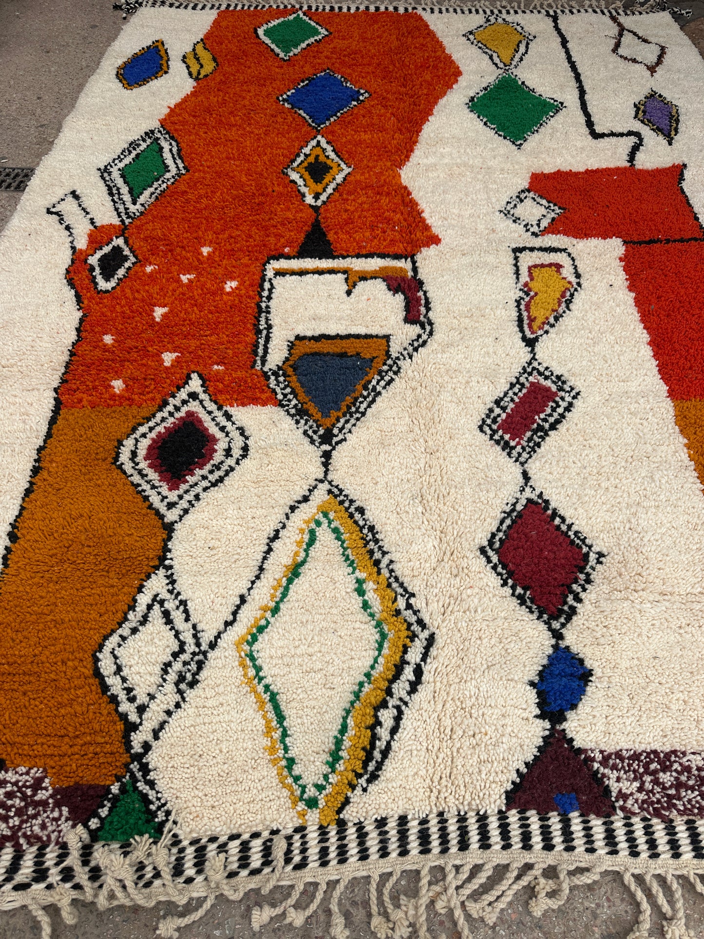 Carpet  Beni Ouarain Rug LARGE size 300 x 200 cm || 9.84 x 6.56 ft