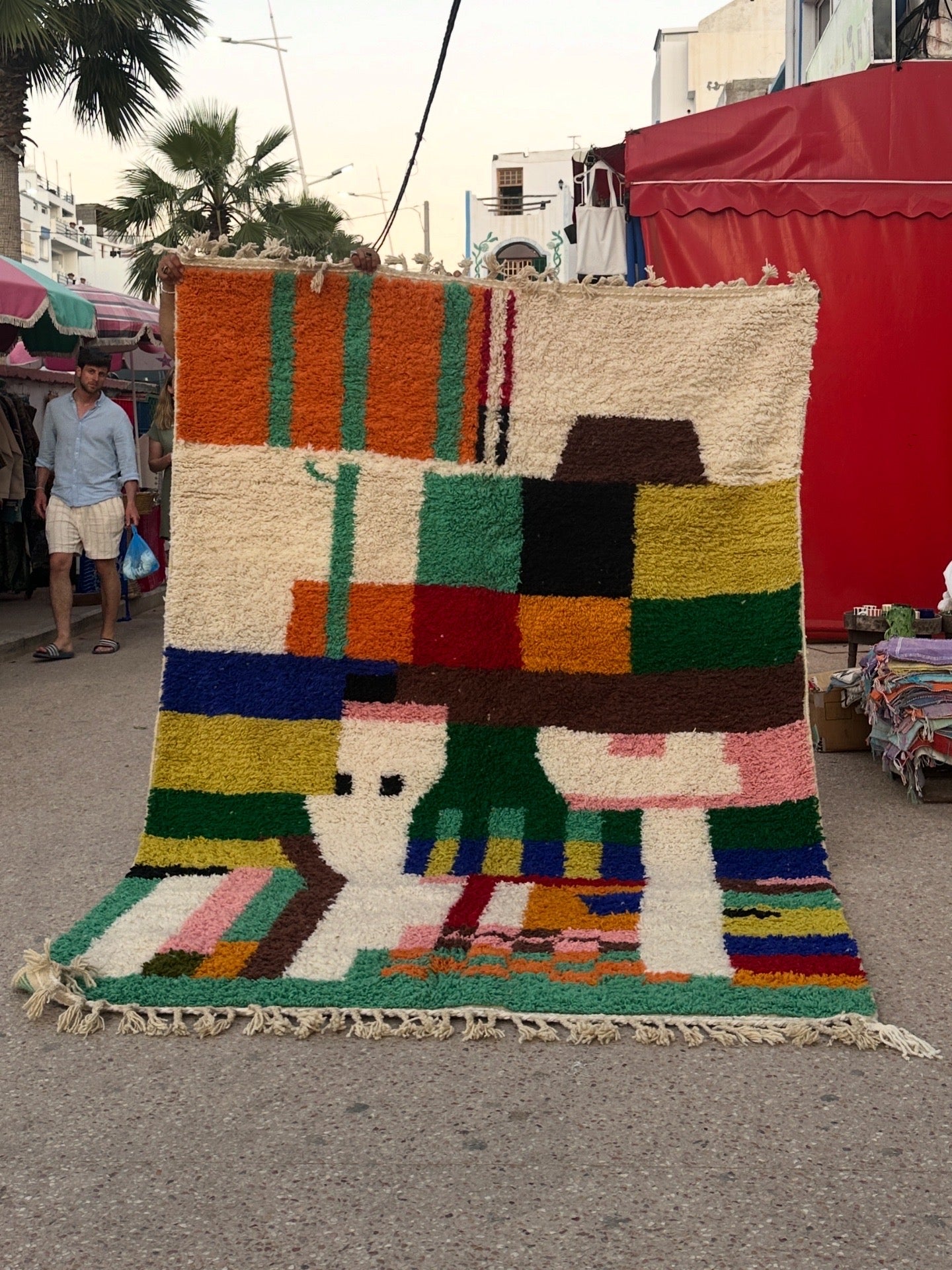 Handmade Beni Ouarain, size 300 x 200 cm || 9.84 x 6.56 ft