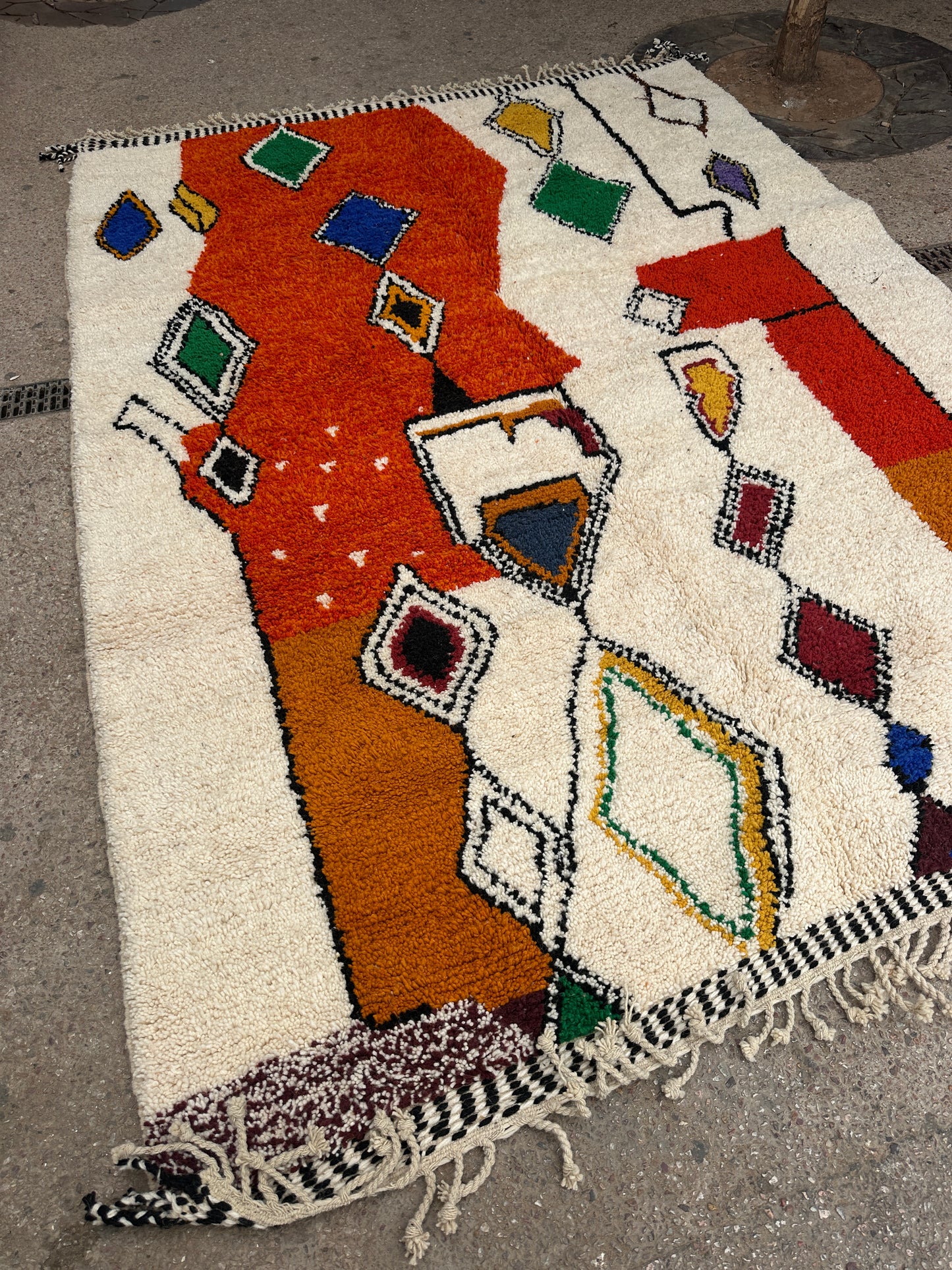 Carpet  Beni Ouarain Rug LARGE size 300 x 200 cm || 9.84 x 6.56 ft
