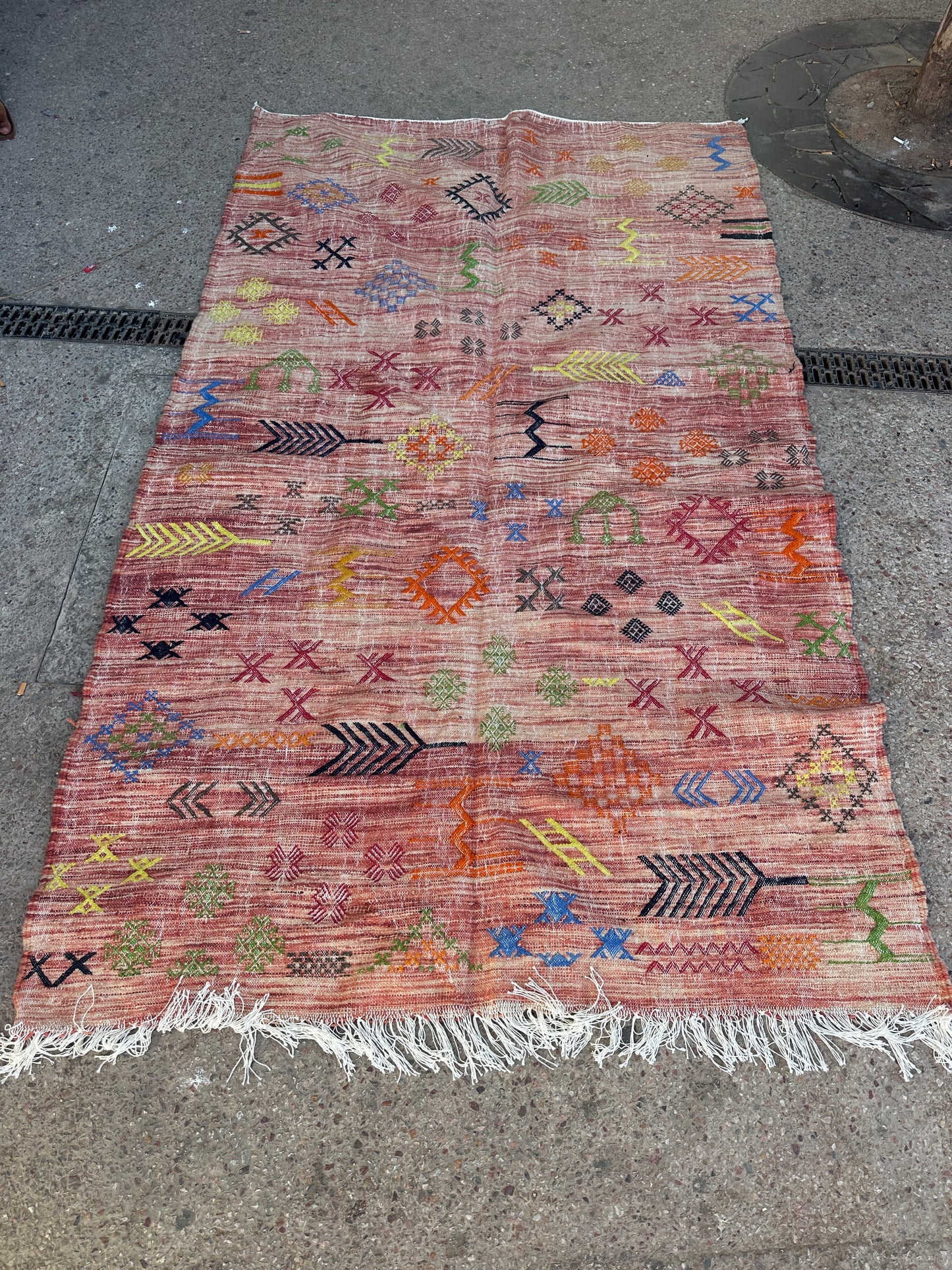 Handmade Kelim Rug, size 250 x 150 cm || 8.2 x 4.92 ft
