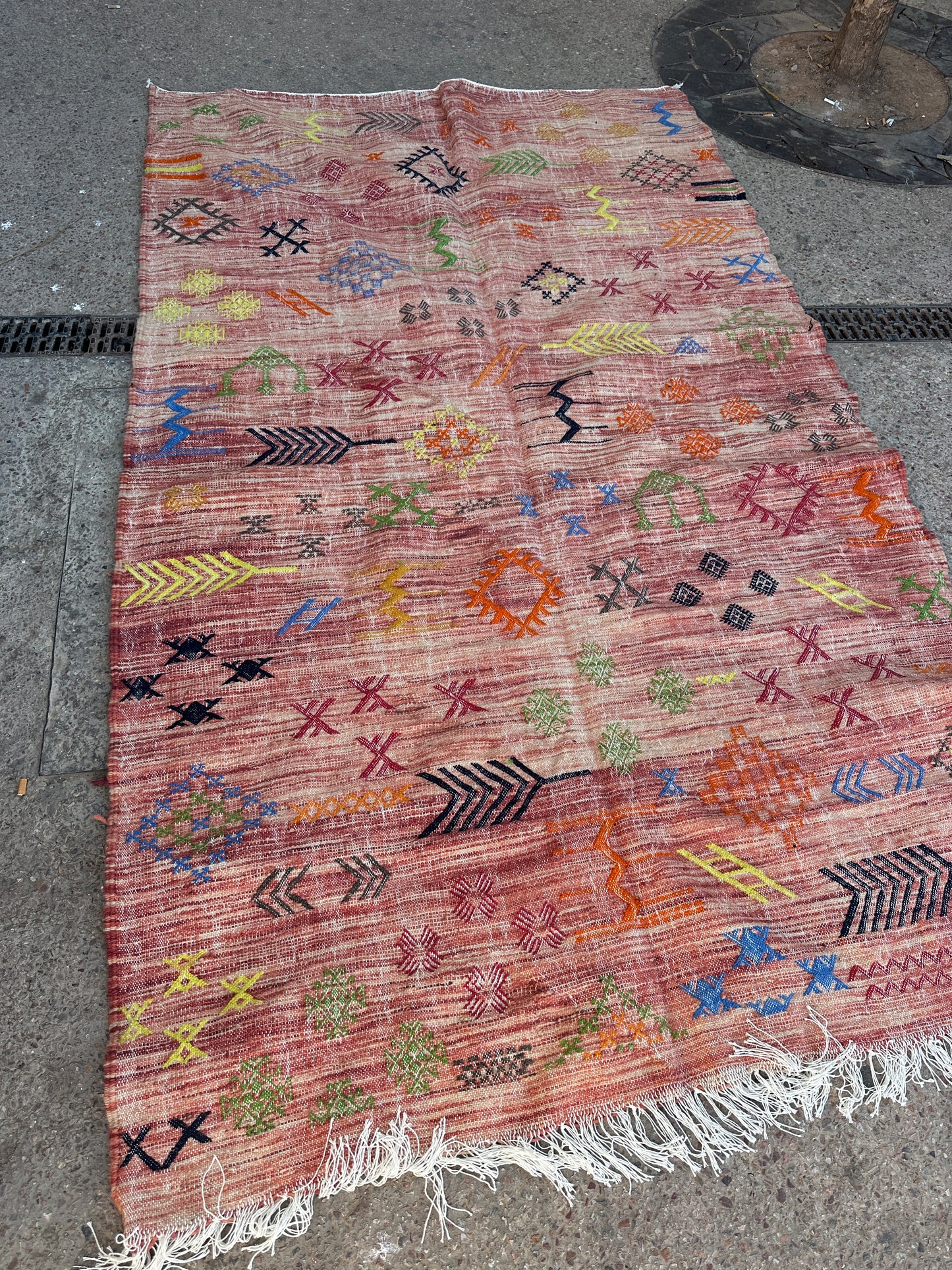 Handmade Kelim Rug, size 250 x 150 cm || 8.2 x 4.92 ft