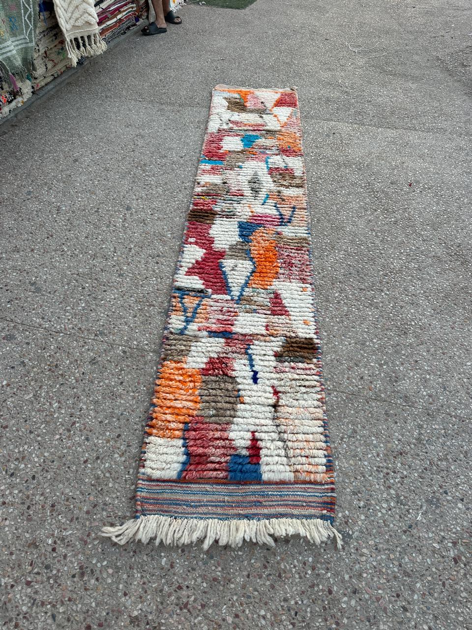 Handmade Azilal Rug, size 300 x 60 cm