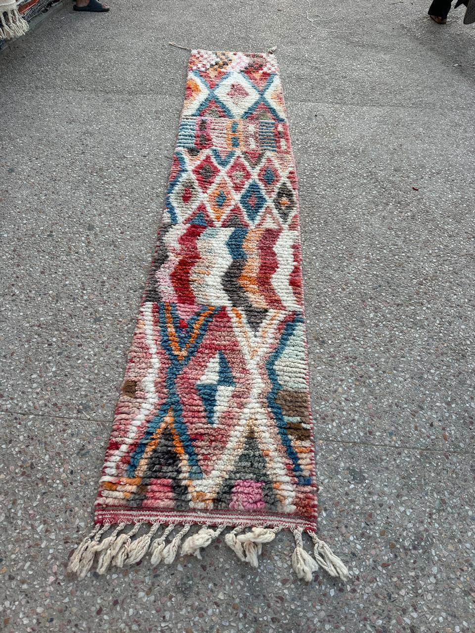 Handmade Azilal Rug, size 300 x 60 cm