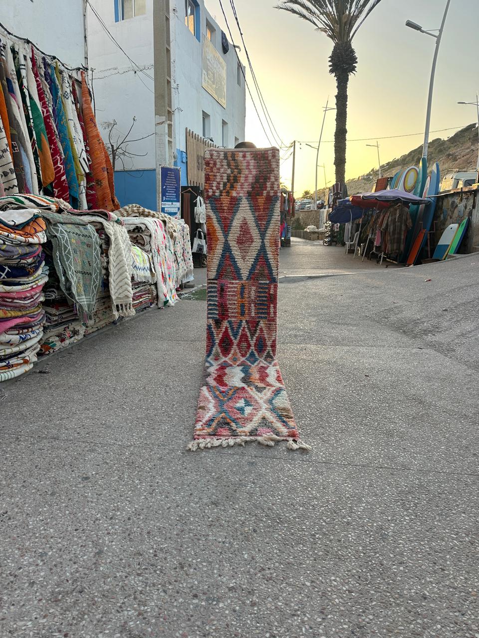 Handmade Azilal Rug, size 300 x 60 cm