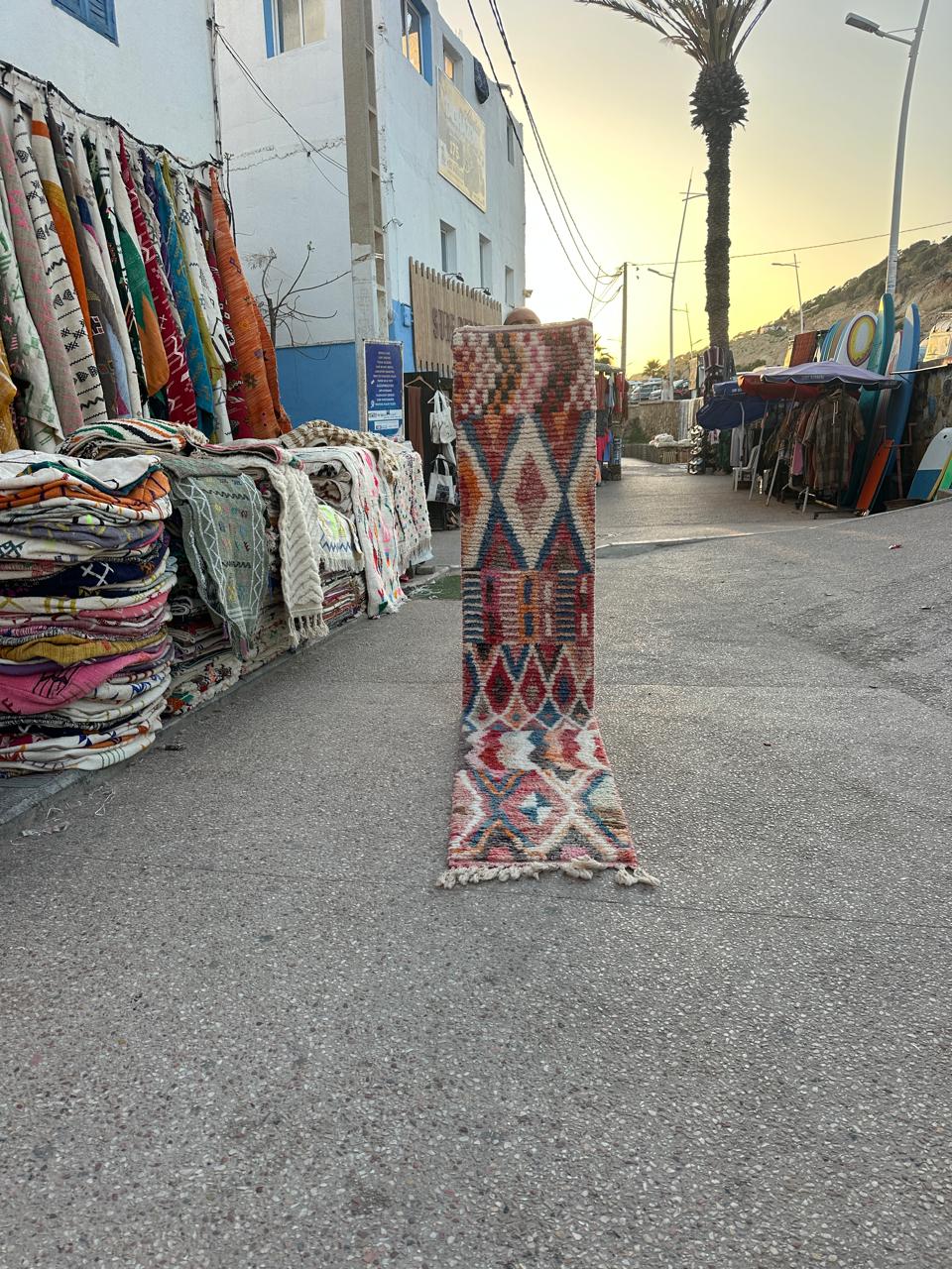 Handmade Azilal Rug, size 300 x 60 cm
