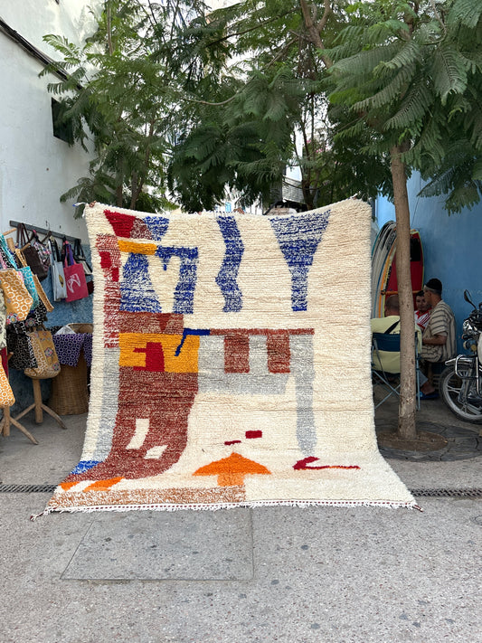 Handmade Azilal Rug, size 300 x 200 cm || 9.84 x 6.56 ft