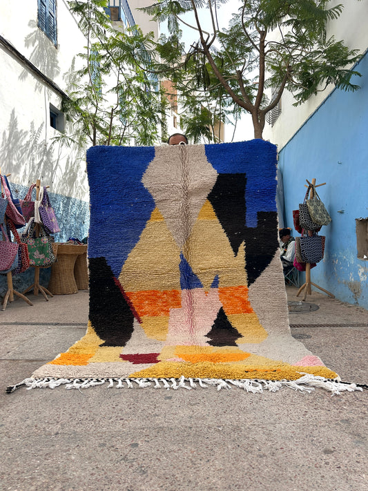 Handmade Beni Ouarain, size 250 x 150 cm || 8.2 x 4.92 ft