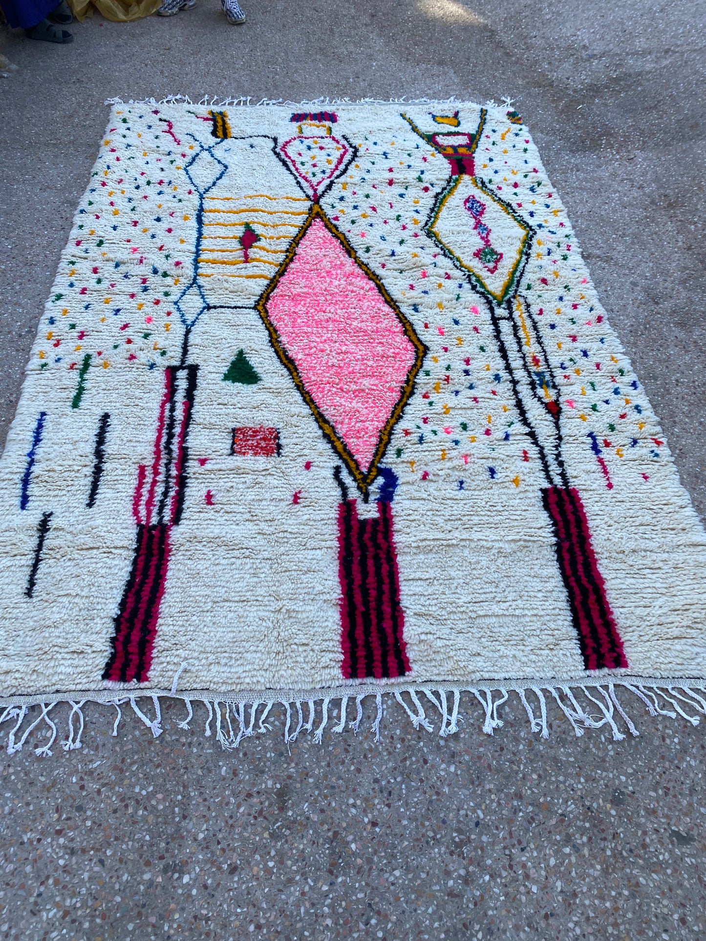 Handmade Azilal Rug, size 300 x 200 cm || 9.84 x 6.56 ft