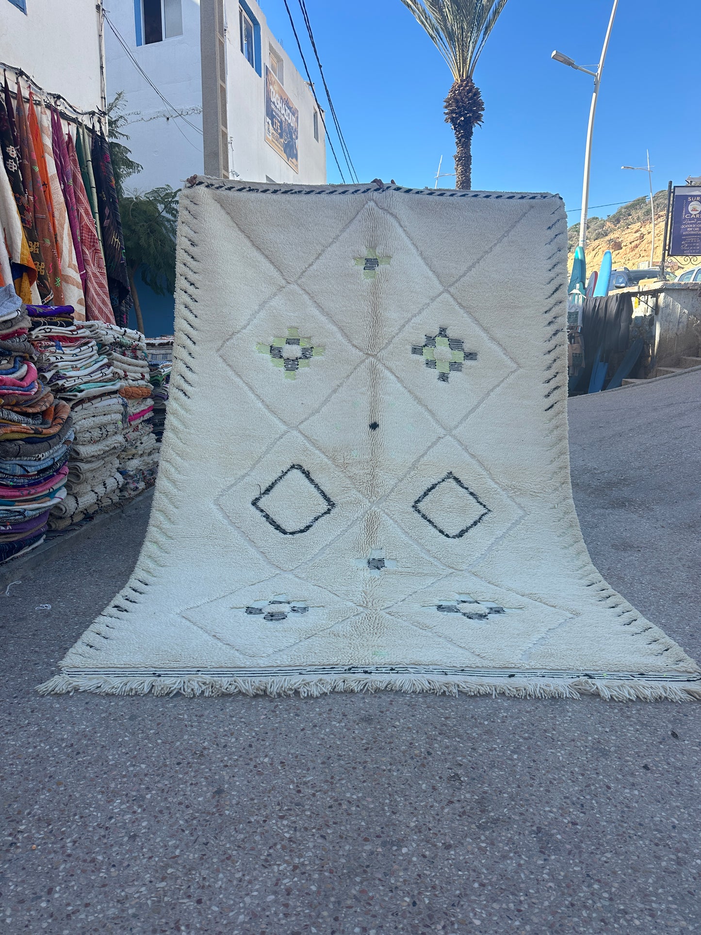 Carpet  Beni Ouarain Rug LARGE size 300 x 200 cm || 9.84 x 6.56 ft