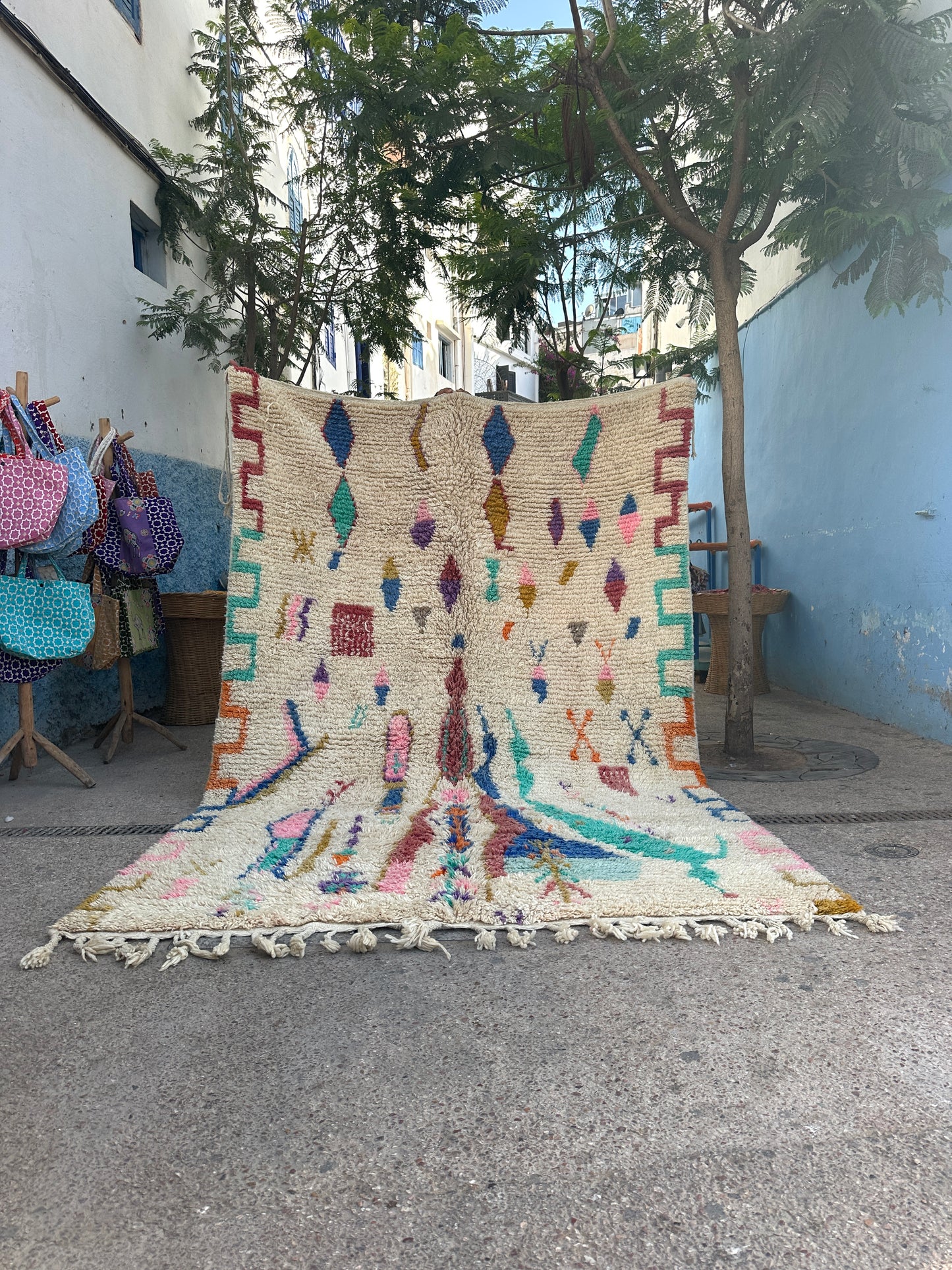 Carpet  Beni Ouarain Rug LARGE size 300 x 200 cm || 9.84 x 6.56 ft