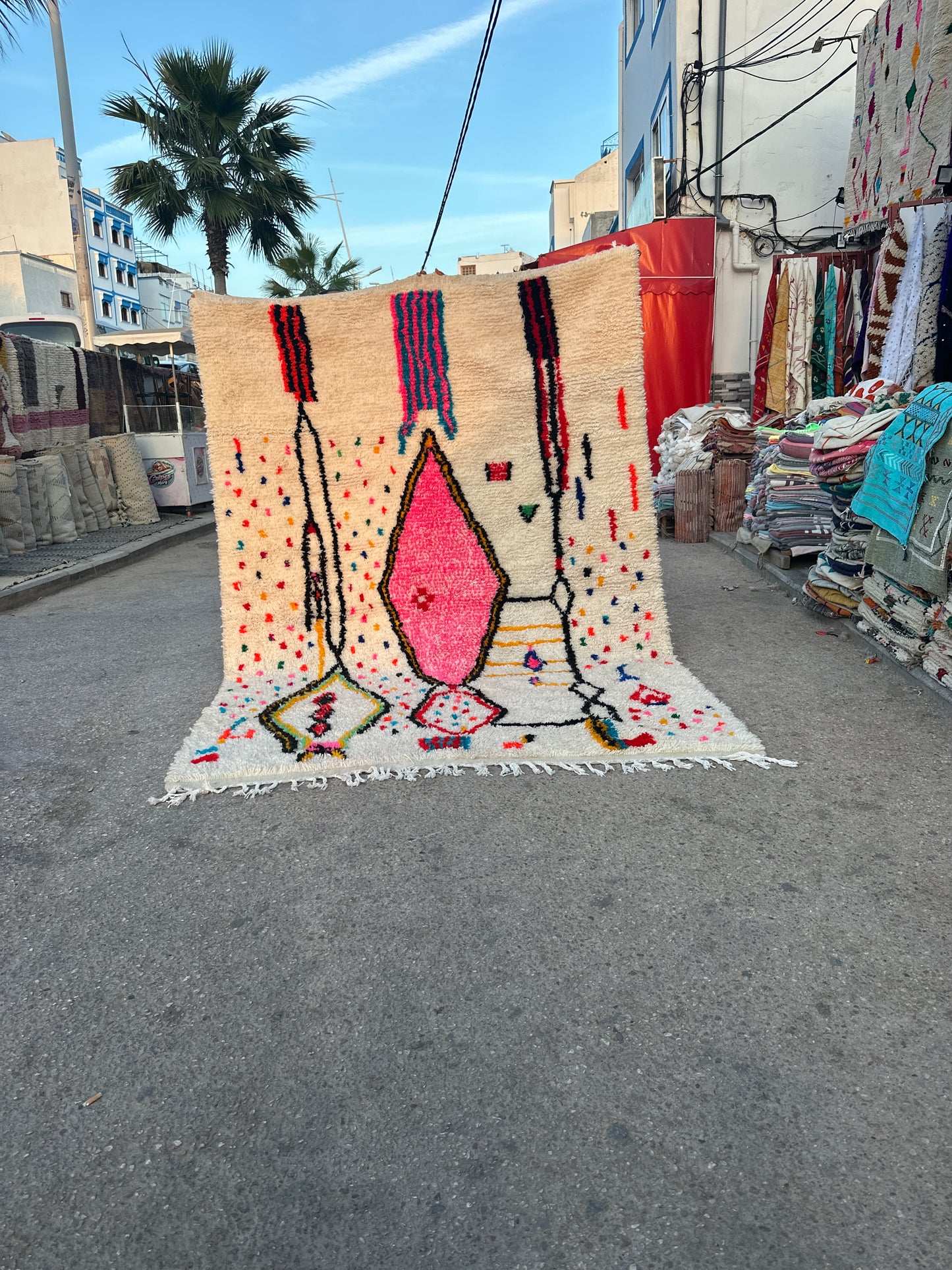 Handmade Azilal Rug, size 300 x 200 cm || 9.84 x 6.56 ft