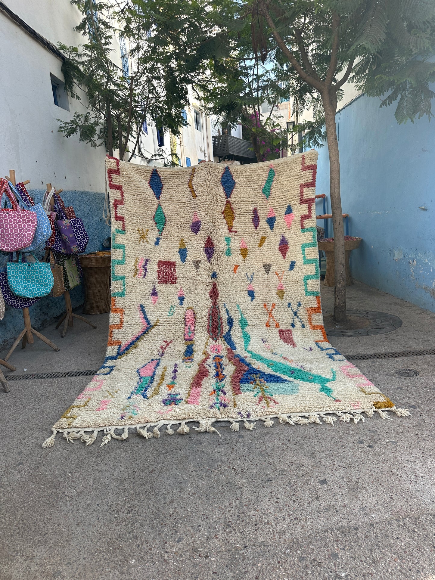 Carpet  Beni Ouarain Rug LARGE size 300 x 200 cm || 9.84 x 6.56 ft