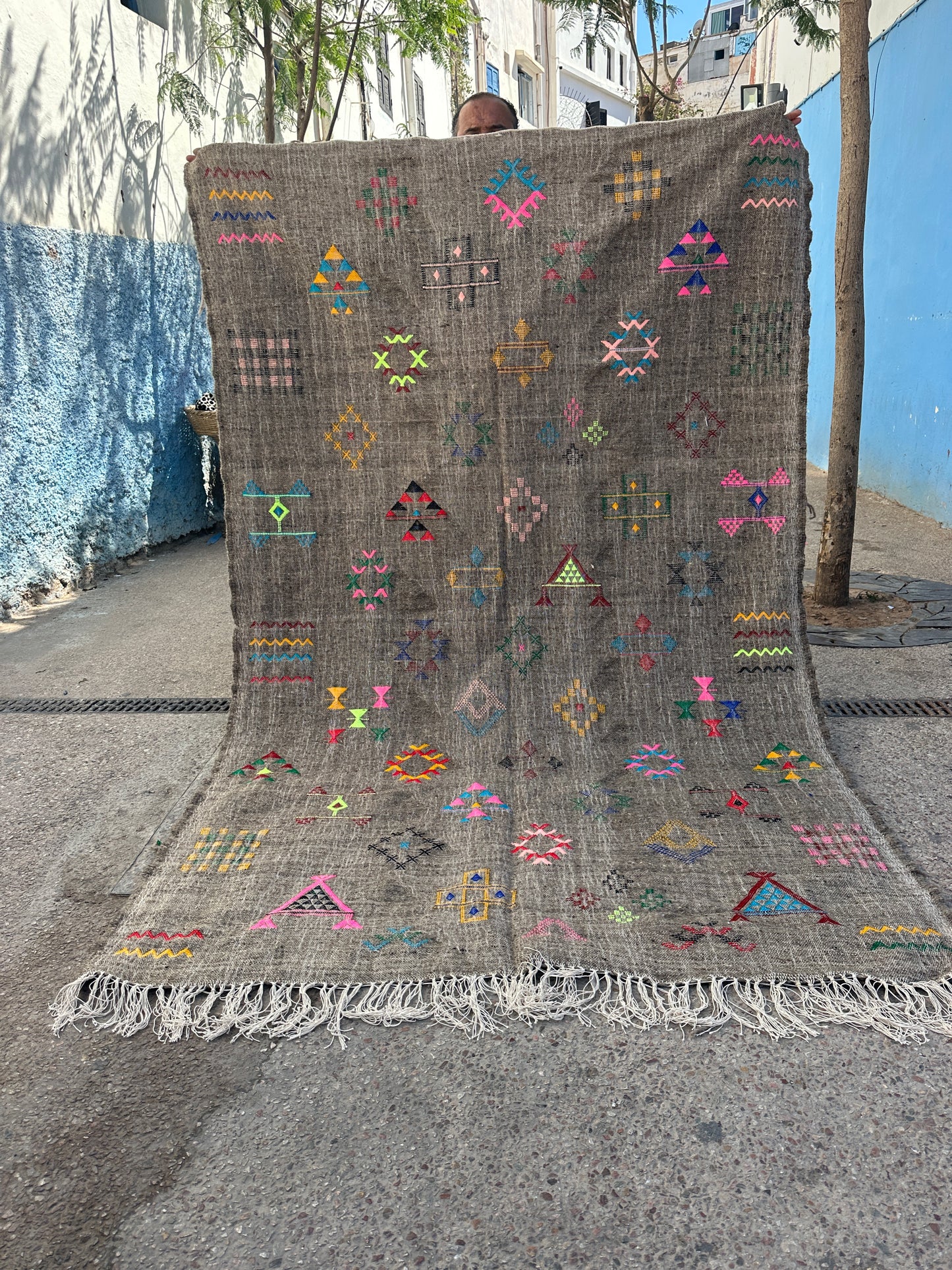 Handmade Kelim Rug, size 250 x 150 cm || 8.2 x 4.92 ft