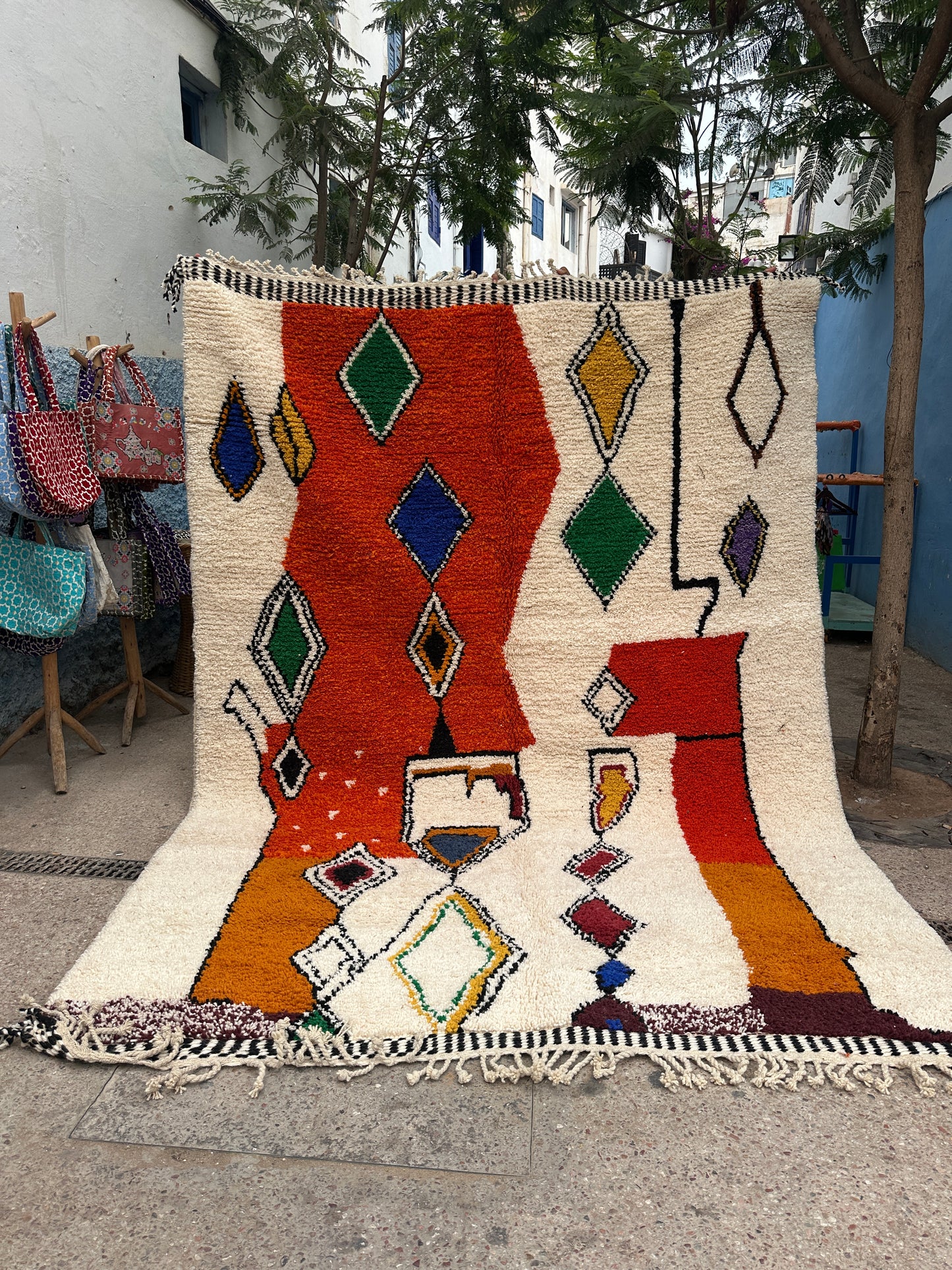 Carpet  Beni Ouarain Rug LARGE size 300 x 200 cm || 9.84 x 6.56 ft