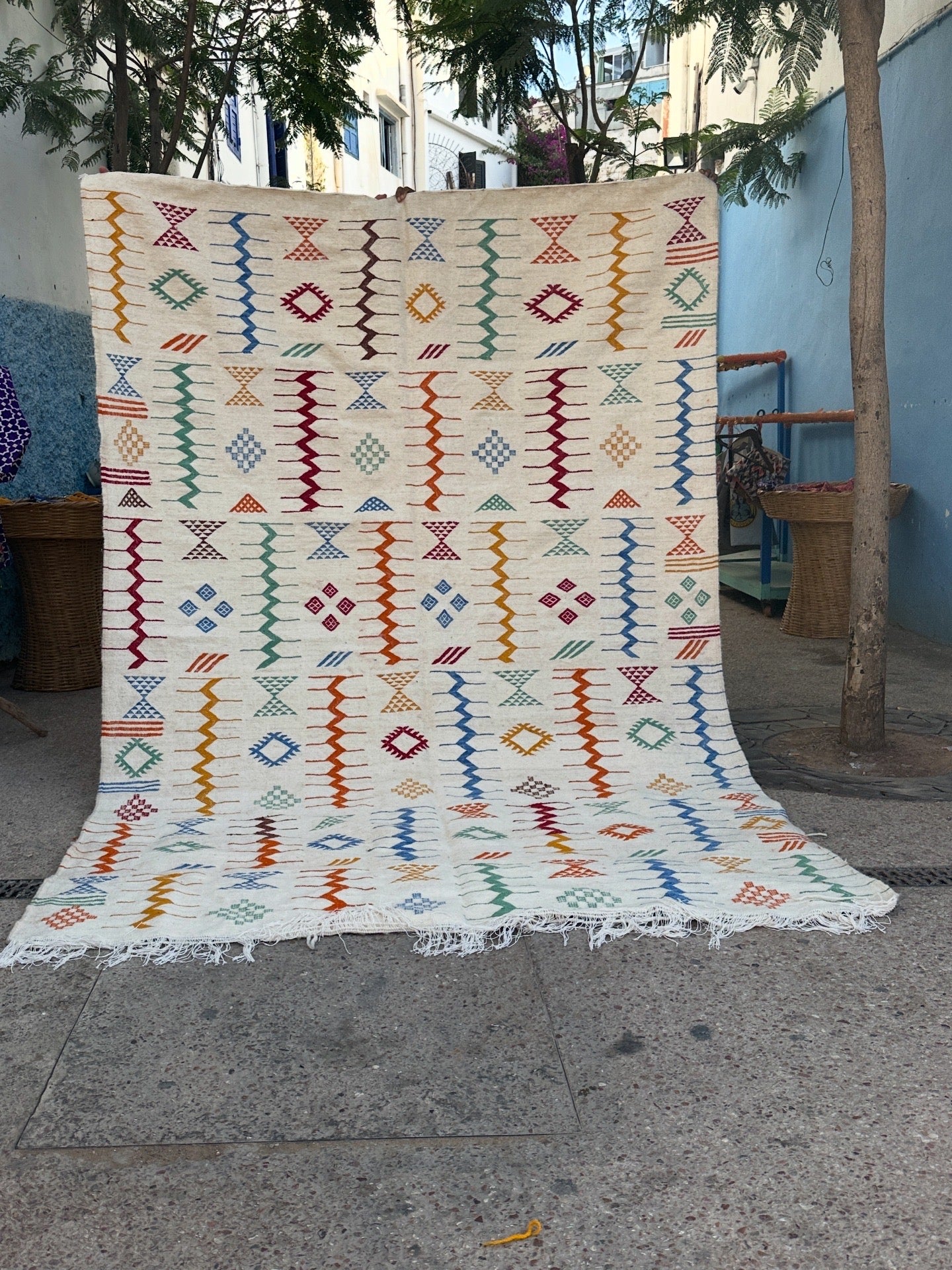 Carpet kelim size size 300 x 200 cm || 9.84 x 6.56 ft