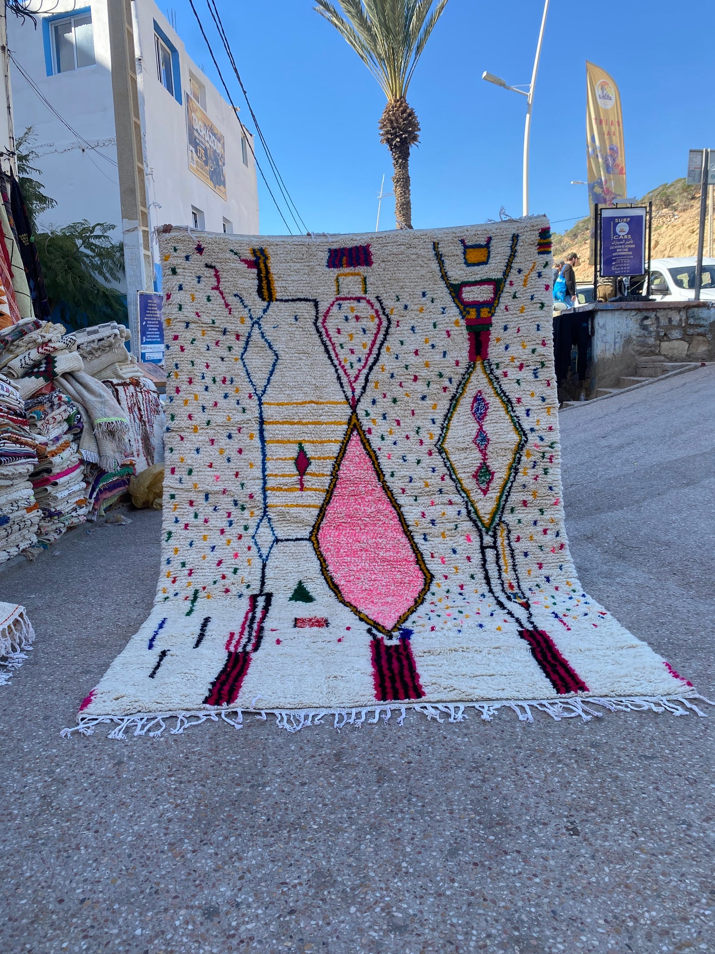 Handmade Azilal Rug, size 300 x 200 cm || 9.84 x 6.56 ft