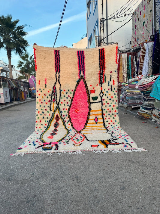 Handmade Azilal Rug, size 300 x 200 cm || 9.84 x 6.56 ft