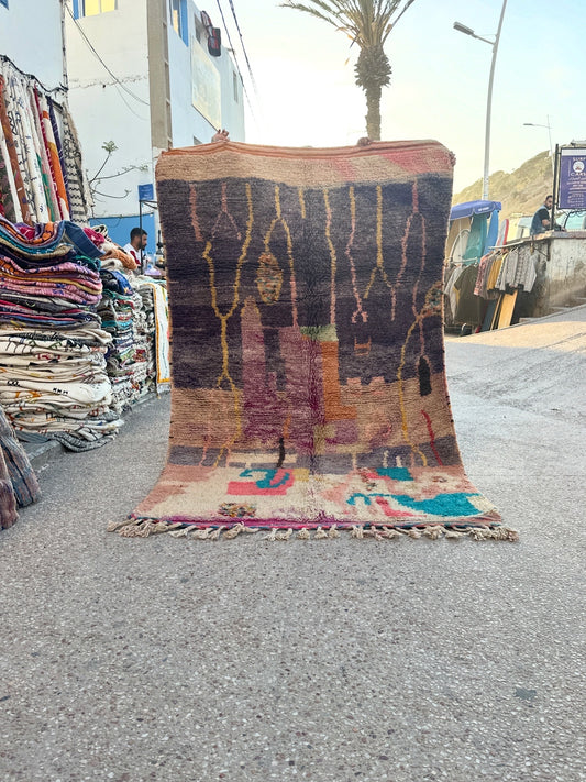 Handmade Azilal Rug, size 250 x 150 cm || 8.2 x 4.92 ft