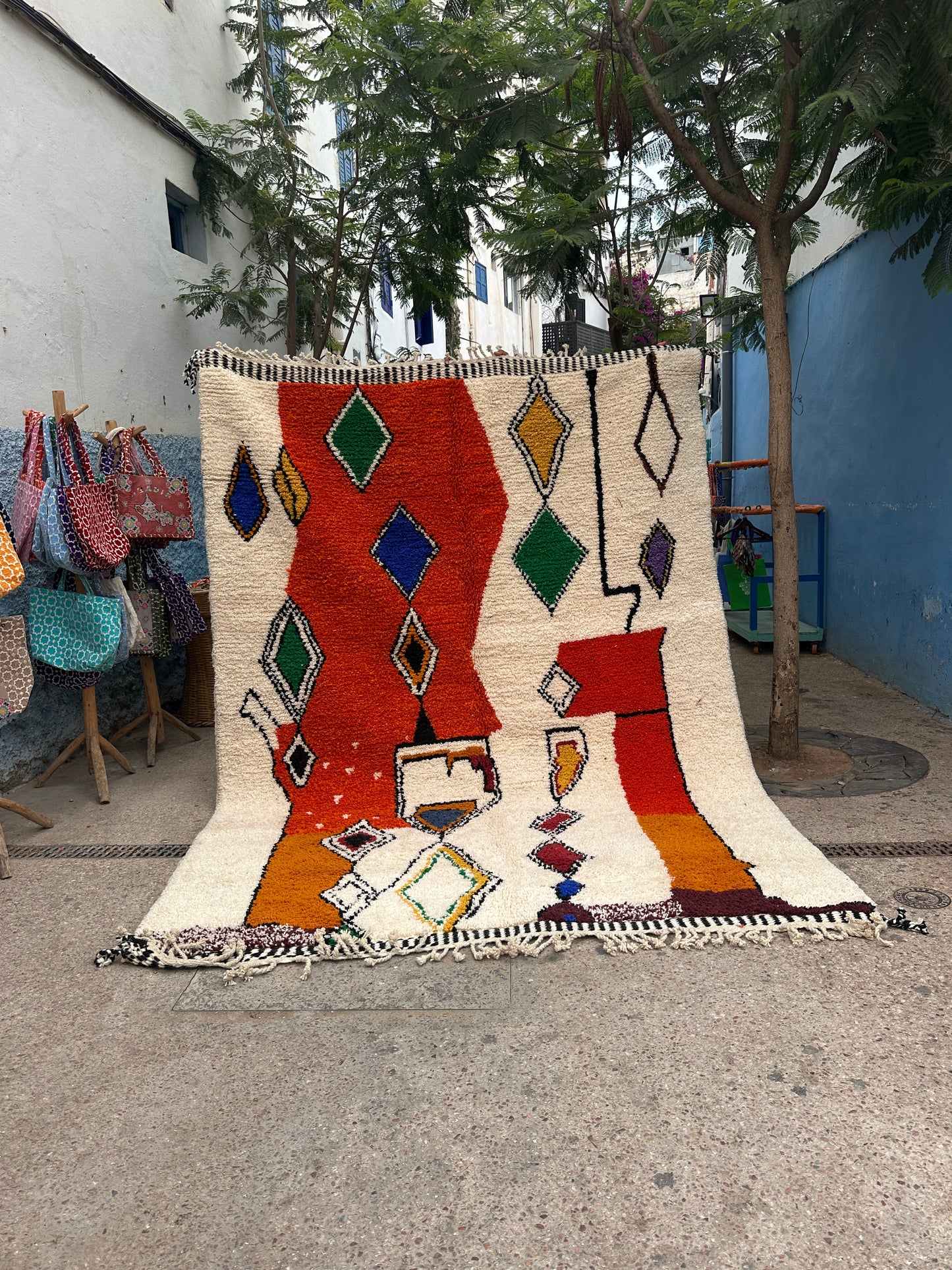 Carpet  Beni Ouarain Rug LARGE size 300 x 200 cm || 9.84 x 6.56 ft