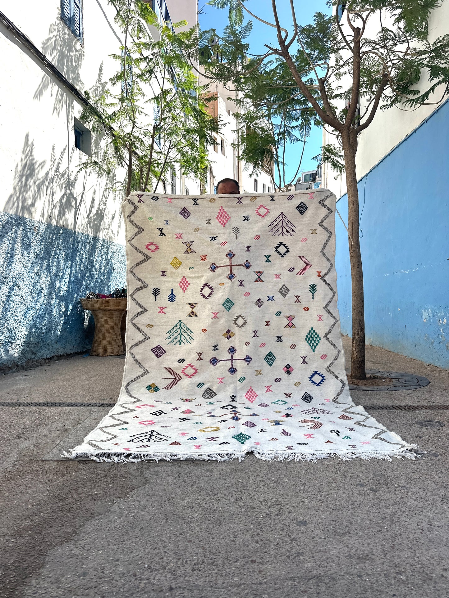 Handmade Kelim Rug, size 250 x 150 cm || 8.2 x 4.92 ft