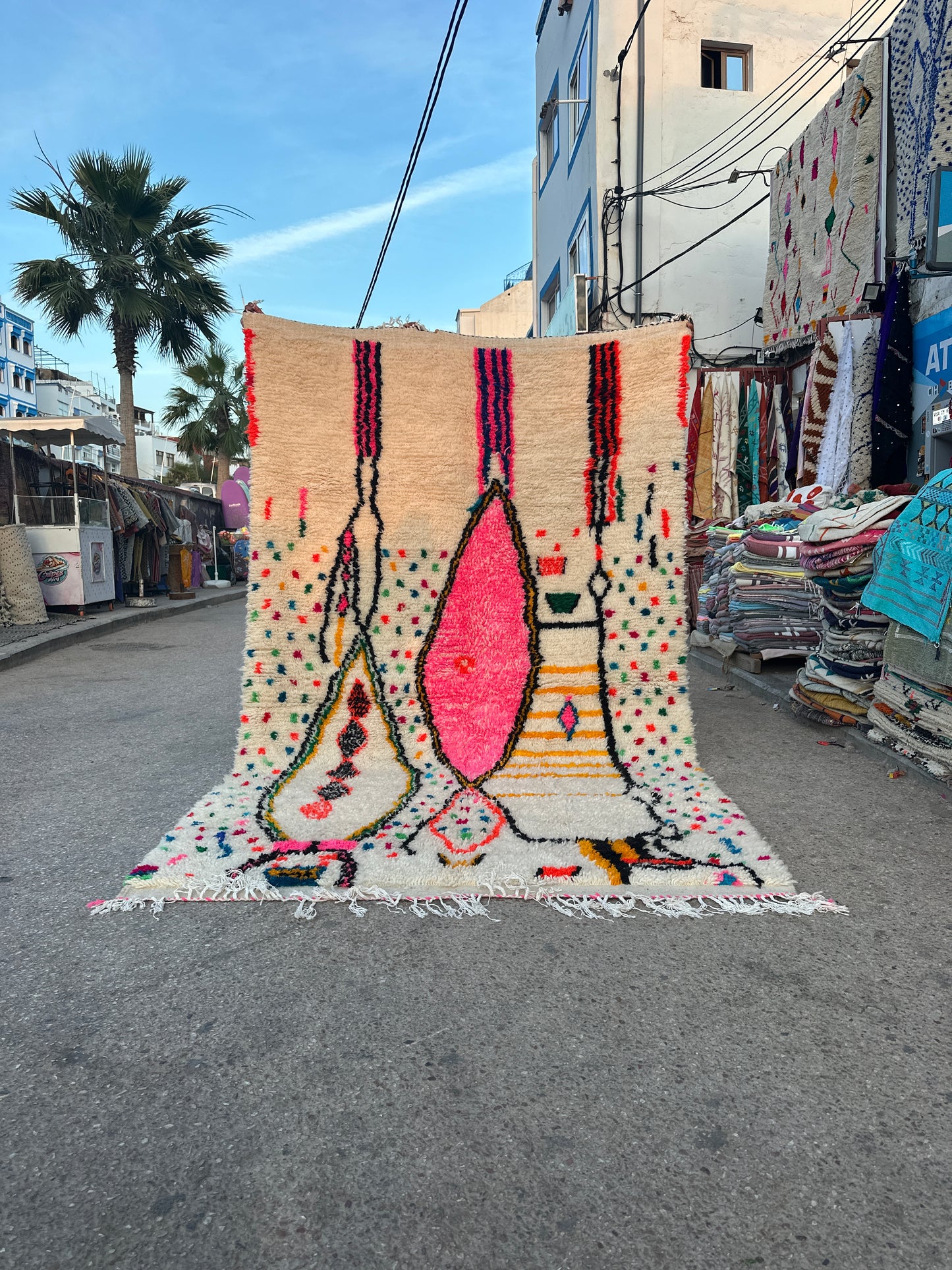 Handmade Azilal Rug, size 300 x 200 cm || 9.84 x 6.56 ft