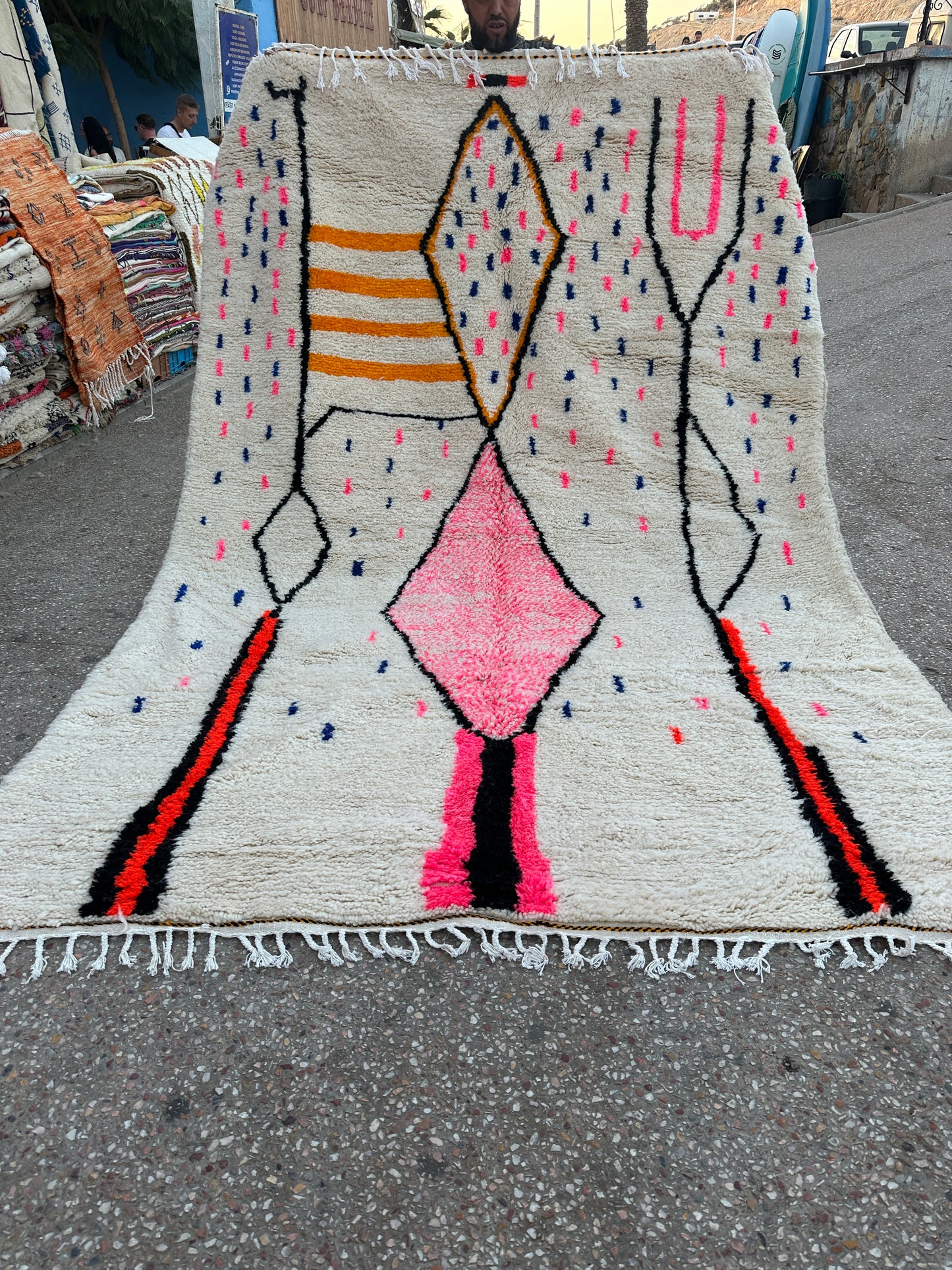 Handmade azilal Rug, size 300 x 200 cm || 9.84 x 6.56 ft