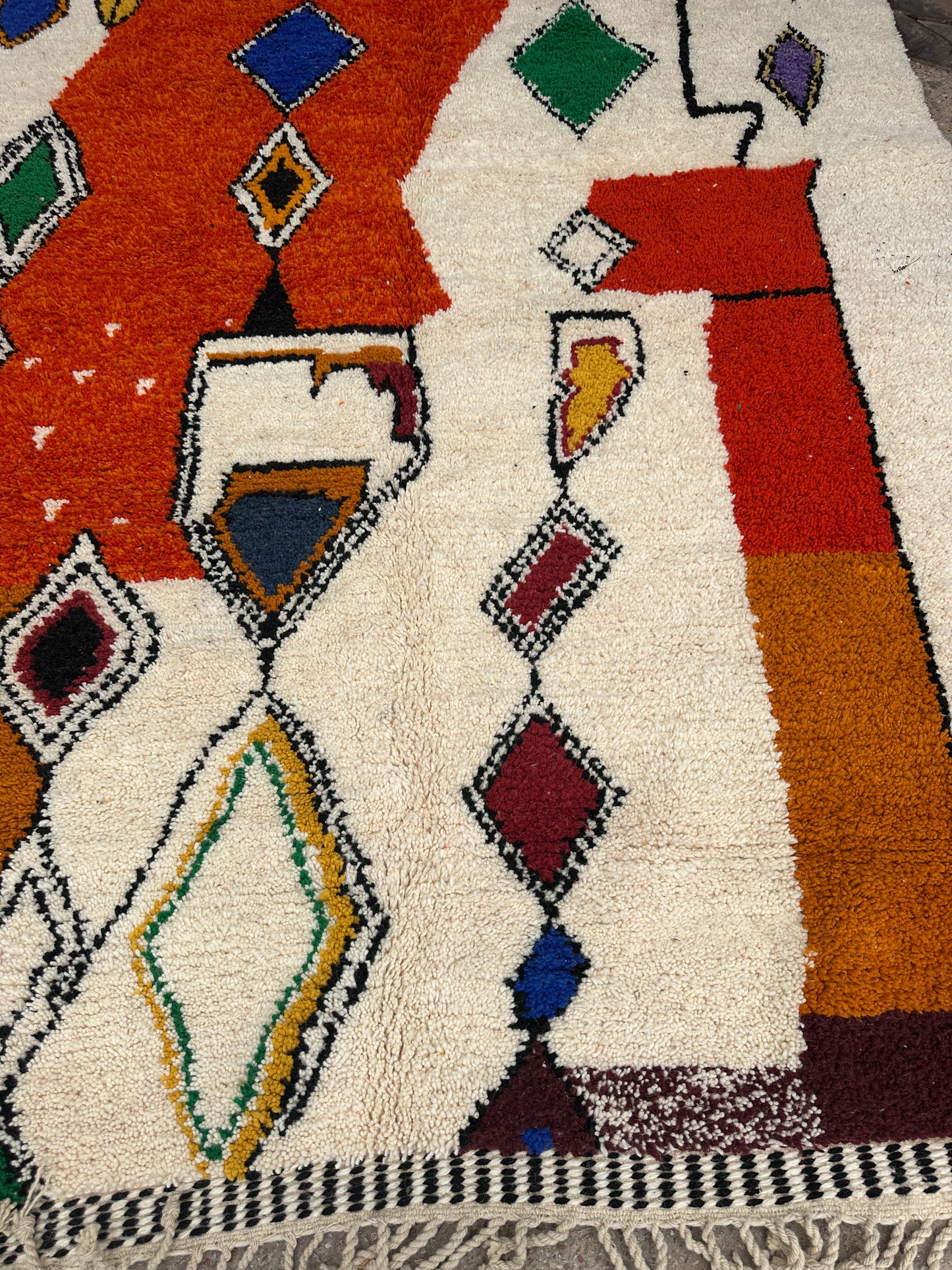 Carpet  Beni Ouarain Rug LARGE size 300 x 200 cm || 9.84 x 6.56 ft